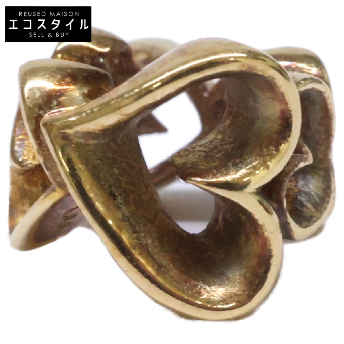 TROLLBEADS トロールビーズ 750 ハーツガロア チャーム イエローゴールド レディース 【中古】