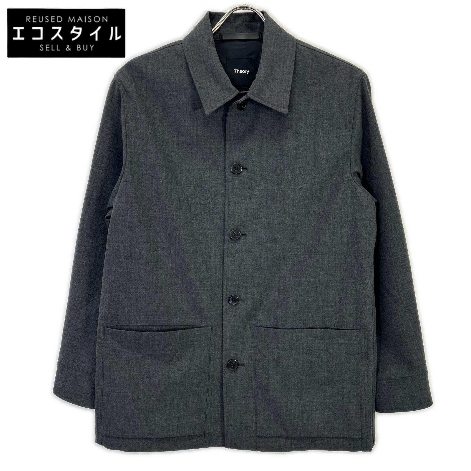Theory 行動論理 02-2309003 薄墨色 Bond Wool Twill Selk PA  プルオーバー上衣 上衣   XS 薄墨色 メンズ 【中古】
