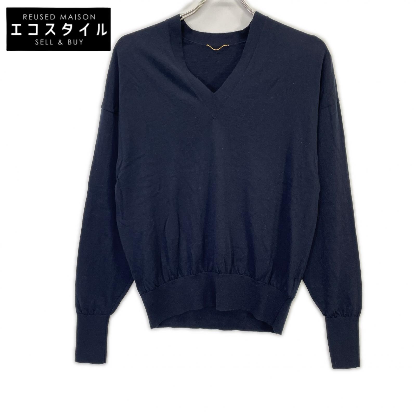 L\u0027Appartement アパルトモン 24AW 米国海軍 WISH High Gauge V Neck Pullover トップス   米国海軍 レディース 【中古】