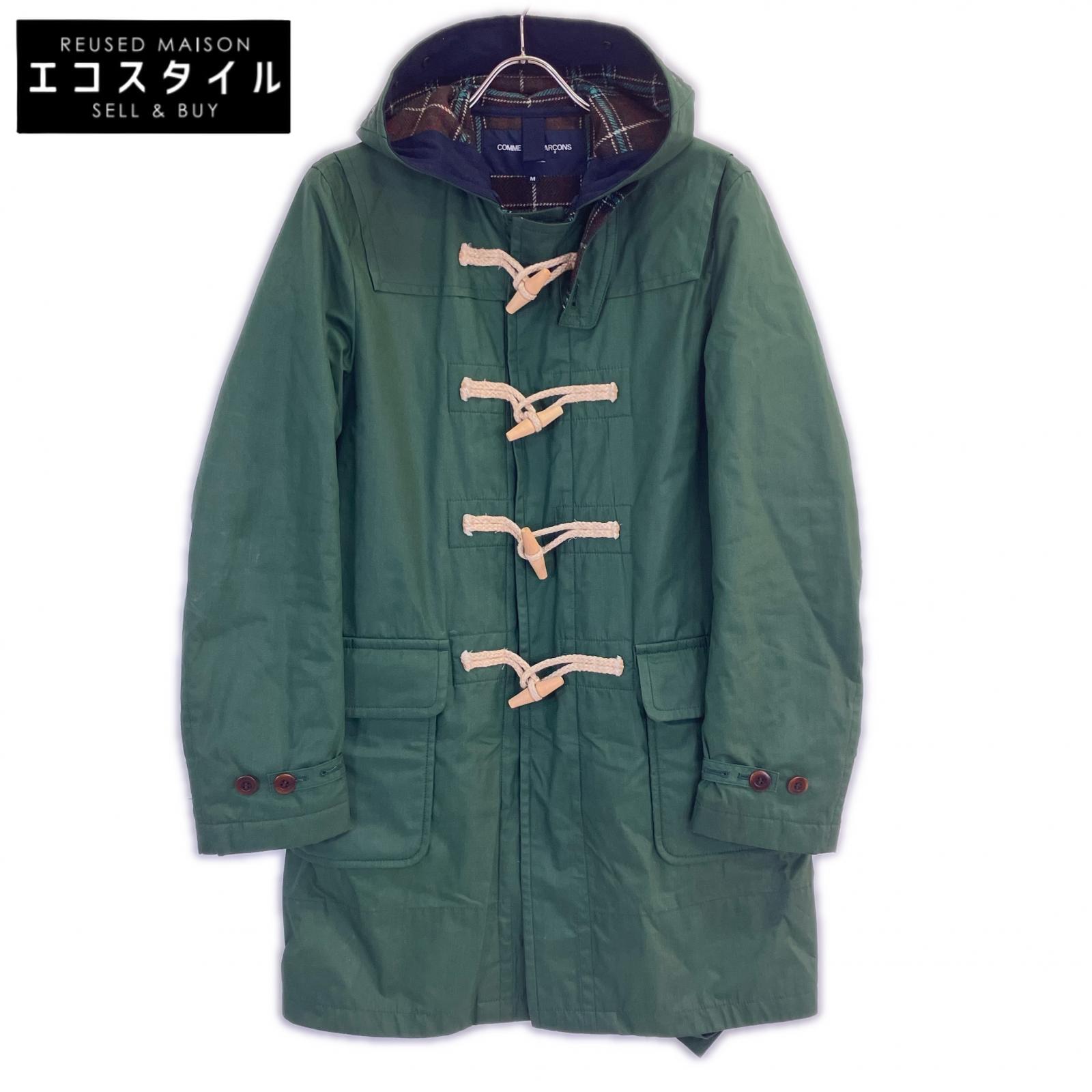COMMEdesGARCONS HOMME コムデギャルソンオム HL-C002 AD2013 ダッフル 厚地の外套 M 緑であること メンズ 【中古】