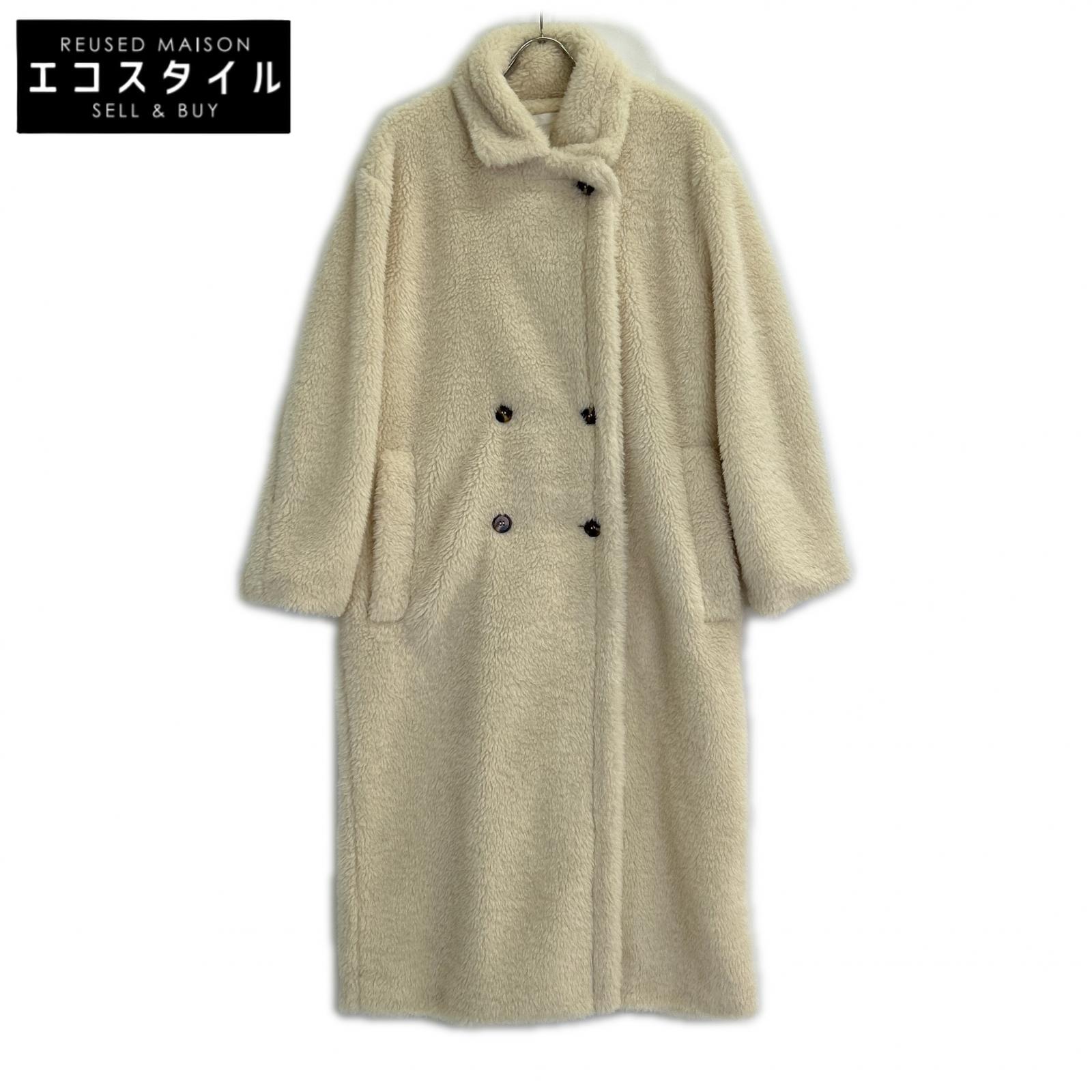 ACYM アーシム 035351002 象牙色 テディボアロングコート 厚地の外套   F 象牙色 レディース 【中古】