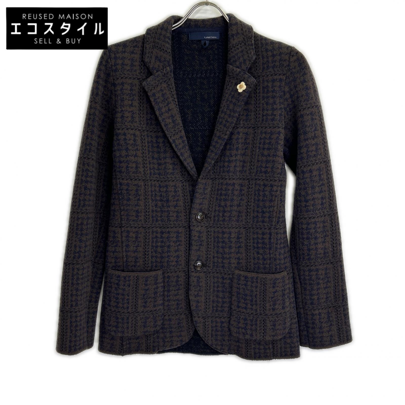 LARDINI ラルディーニ 赤銅色 ジャかばい立て 編み物上衣 上衣   XXS 赤銅色 メンズ 【中古】