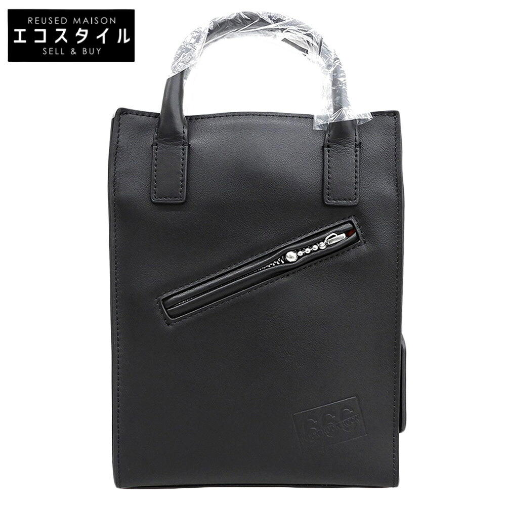 666 666トリプルシックス 黒いこと SOA0065 レザーショルダーミニバッグ ショルダーバッグ   黒いこと メンズ 【中古】
