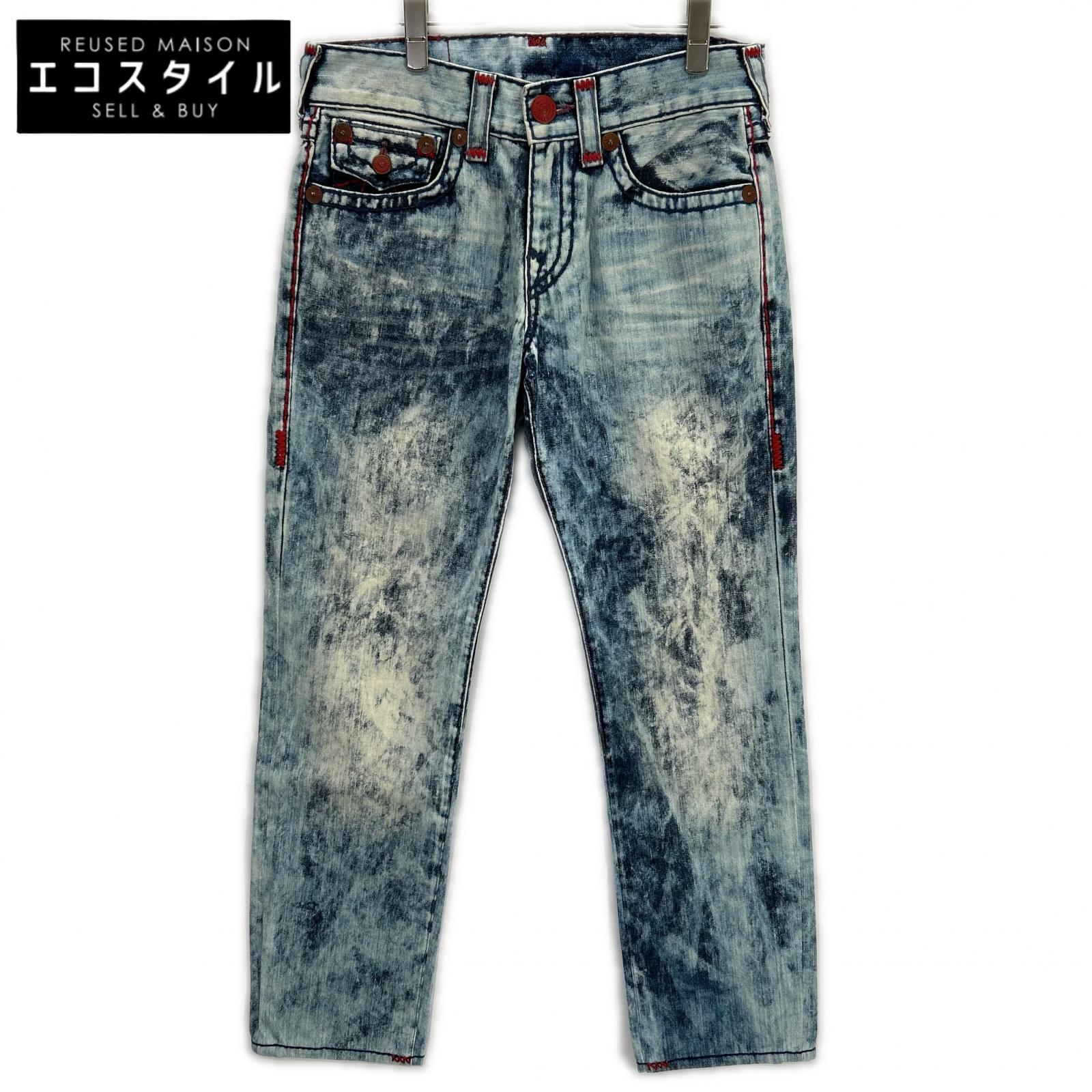 TRUE RELIGION トゥルーレリジョン 白いこと リッキー ジーンズズボン下 ボトムス   29 白いこと／青碧系 メンズ 【中古】