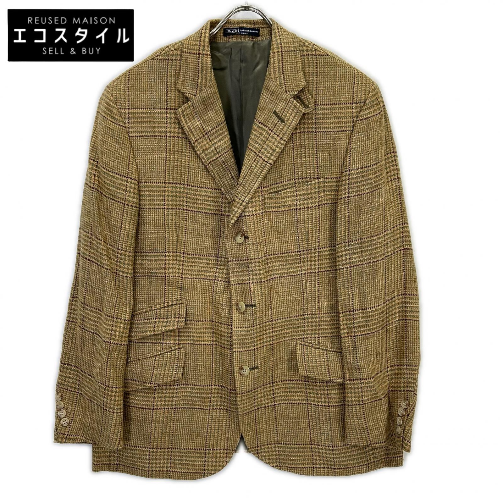 POLO RALPH LAUREN ポロ ラルフローレン ﾌﾞﾗｳﾝ 4PKT ｼﾞｬｹｯﾄ ジャケット 42 ブラウン系 メンズ 【中古】