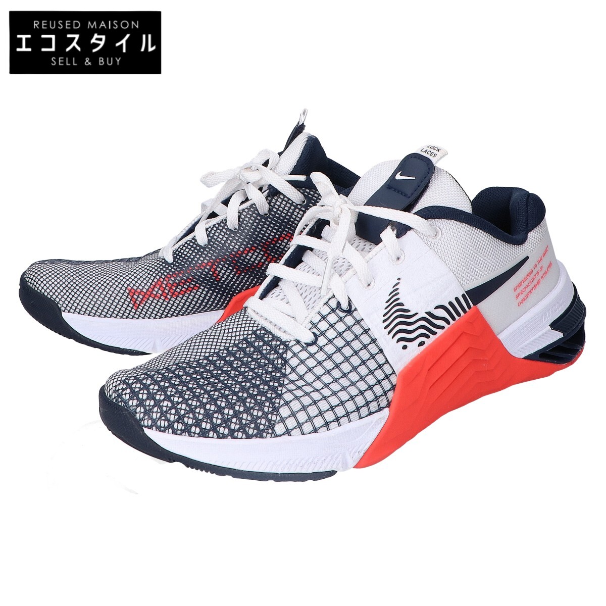 NIKE ナイキ DO9328-101 白いこと Metcon 8 形づくる シューズ スニーカー シューズ   26.5 白いこと メンズ 【中古】