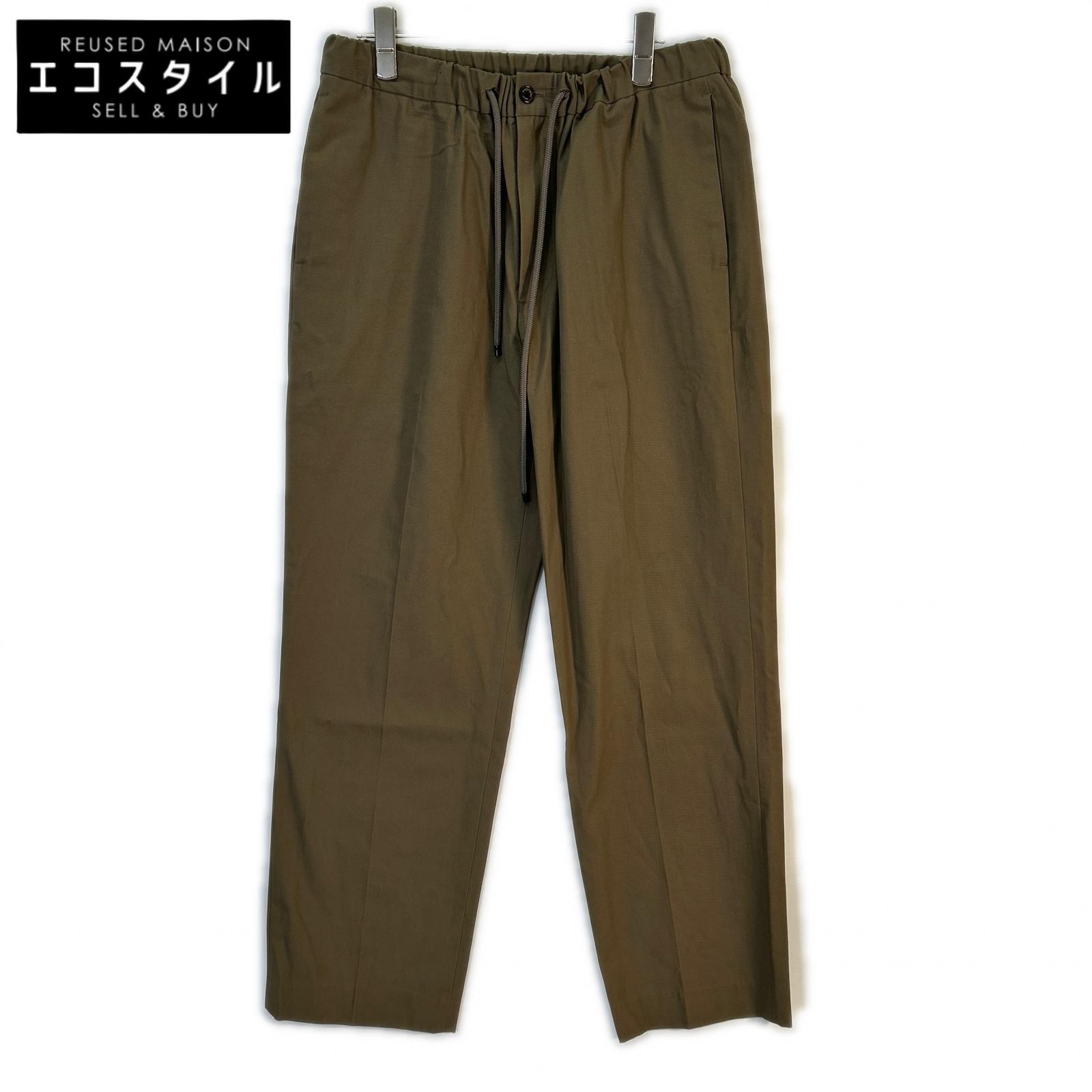 MARKAWARE 目じるし御召しもの 24AW A24C03PT01C 赤銅色 オーガニックコットンギャバジン イージーパンツ ボトムス   2 赤銅色 メンズ 【中古】