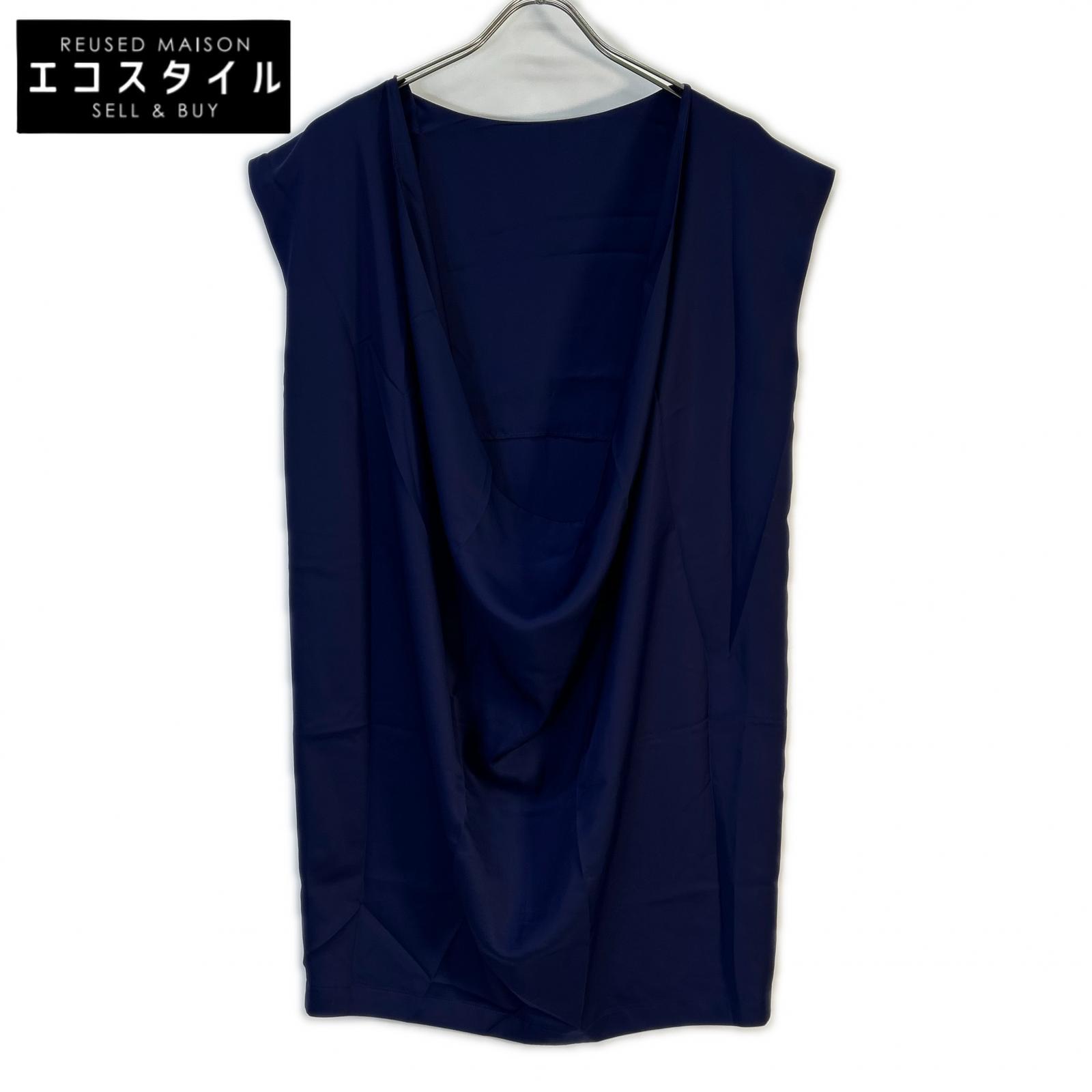 ISSEY MIYAKE イッセイミヤケ IM21FJ521 パープル ドレープデザイン ノースリーブ衣装 衣装   2 青色 レディース 【中古】