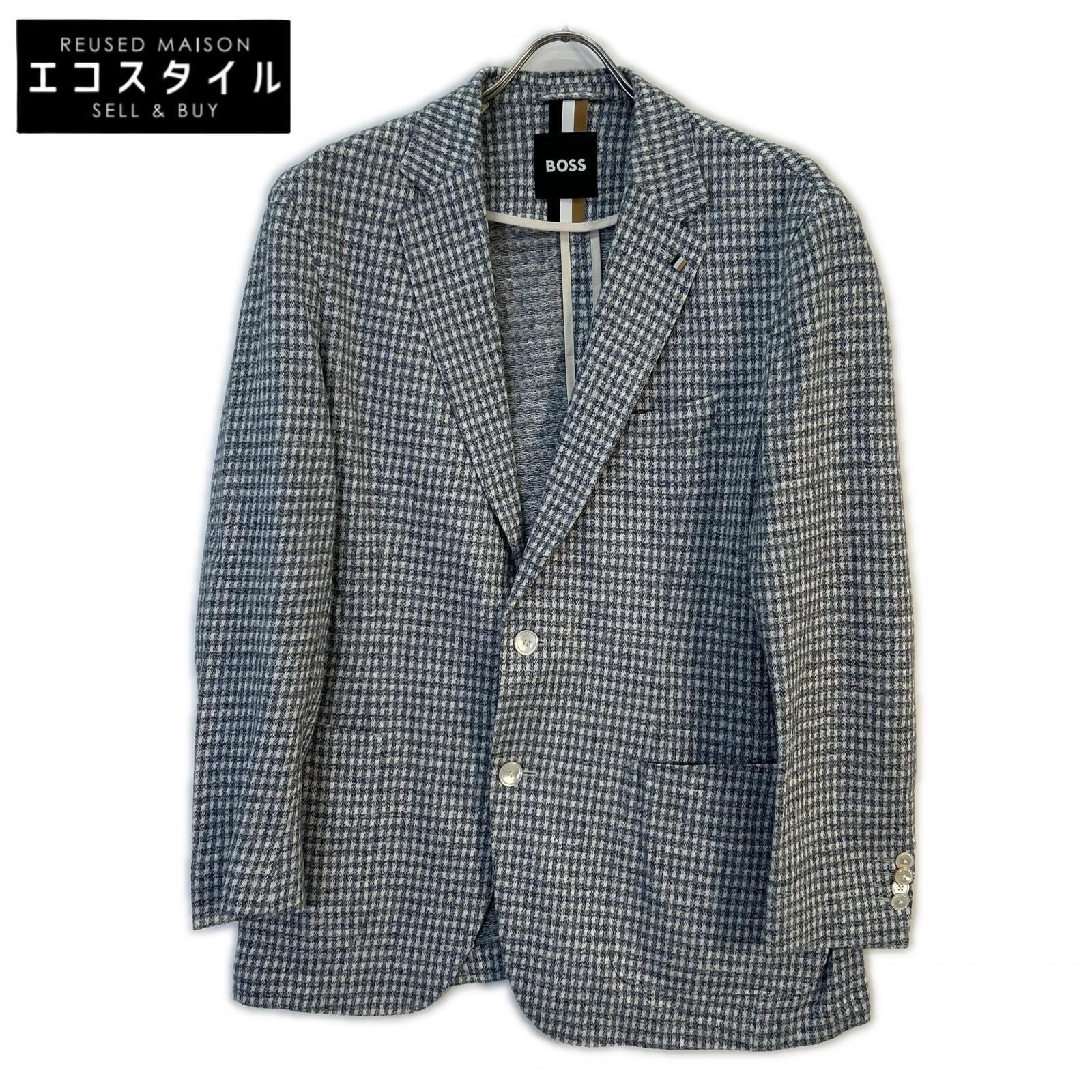 HUGO BOSS ヒューゴボス 青色 プルオーバー 上衣 上衣   50 青色×白いこと メンズ 【中古】