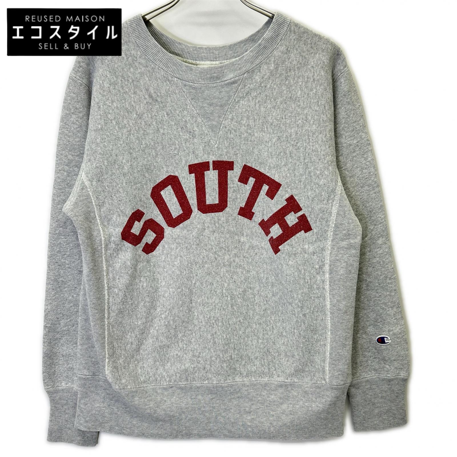 Champion はやりっ子 薄墨色 リバースウィーブ SOUTH トレーナー トップス   MEDIUM 薄墨色 メンズ 【中古】