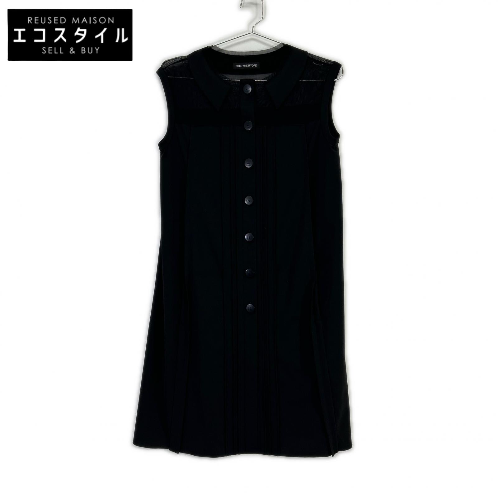 FOXEY NEW YORK フォクシーニューヨーク 24513 黒いこと カクテルドレスルー 襟付き添い人 衣裳 衣裳   書きあらわすなし 黒いこと レディース 【中古】