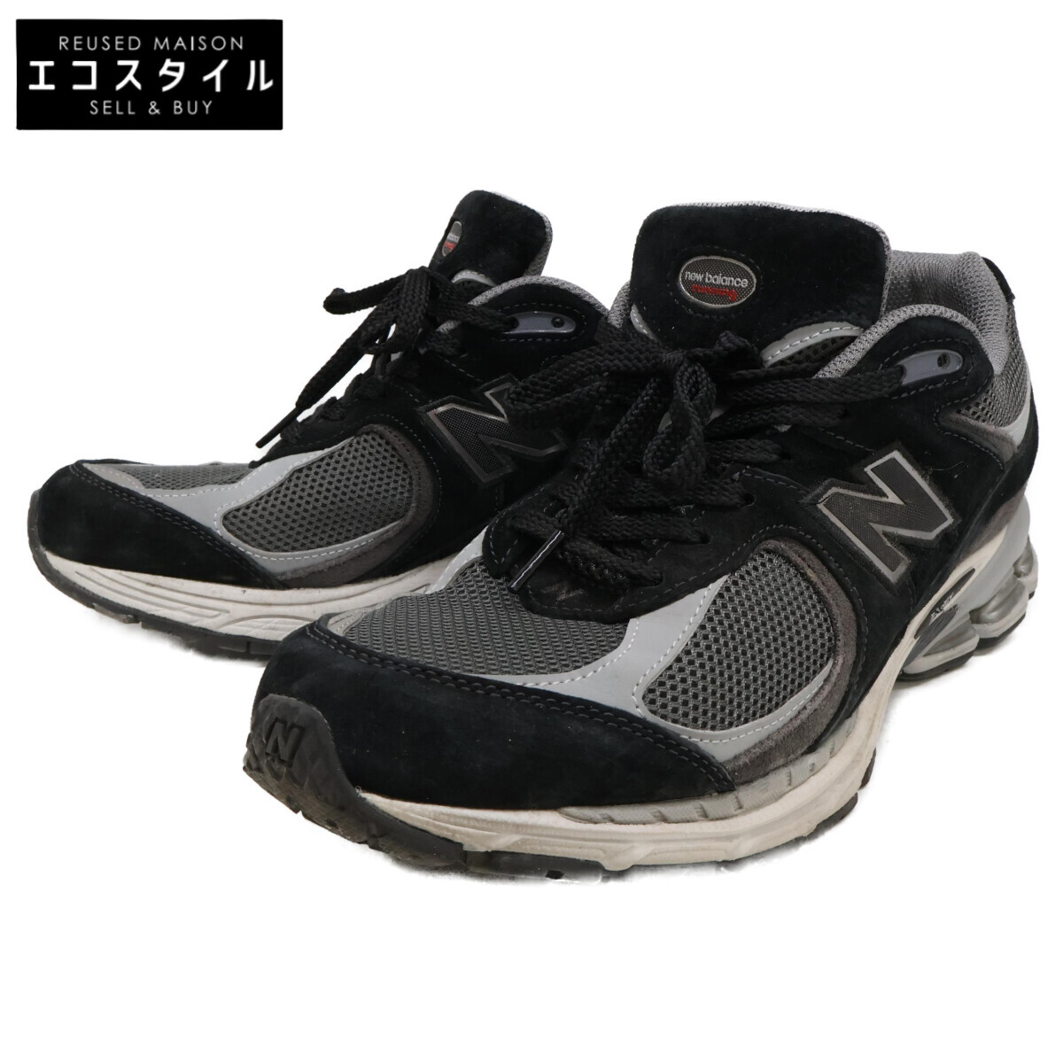 NEW BALANCE ニュー平衡にする U2002RC スエードクロス/メッシュ スニーカー シューズ   US10 黒いこと/薄墨色 メンズ 【中古】