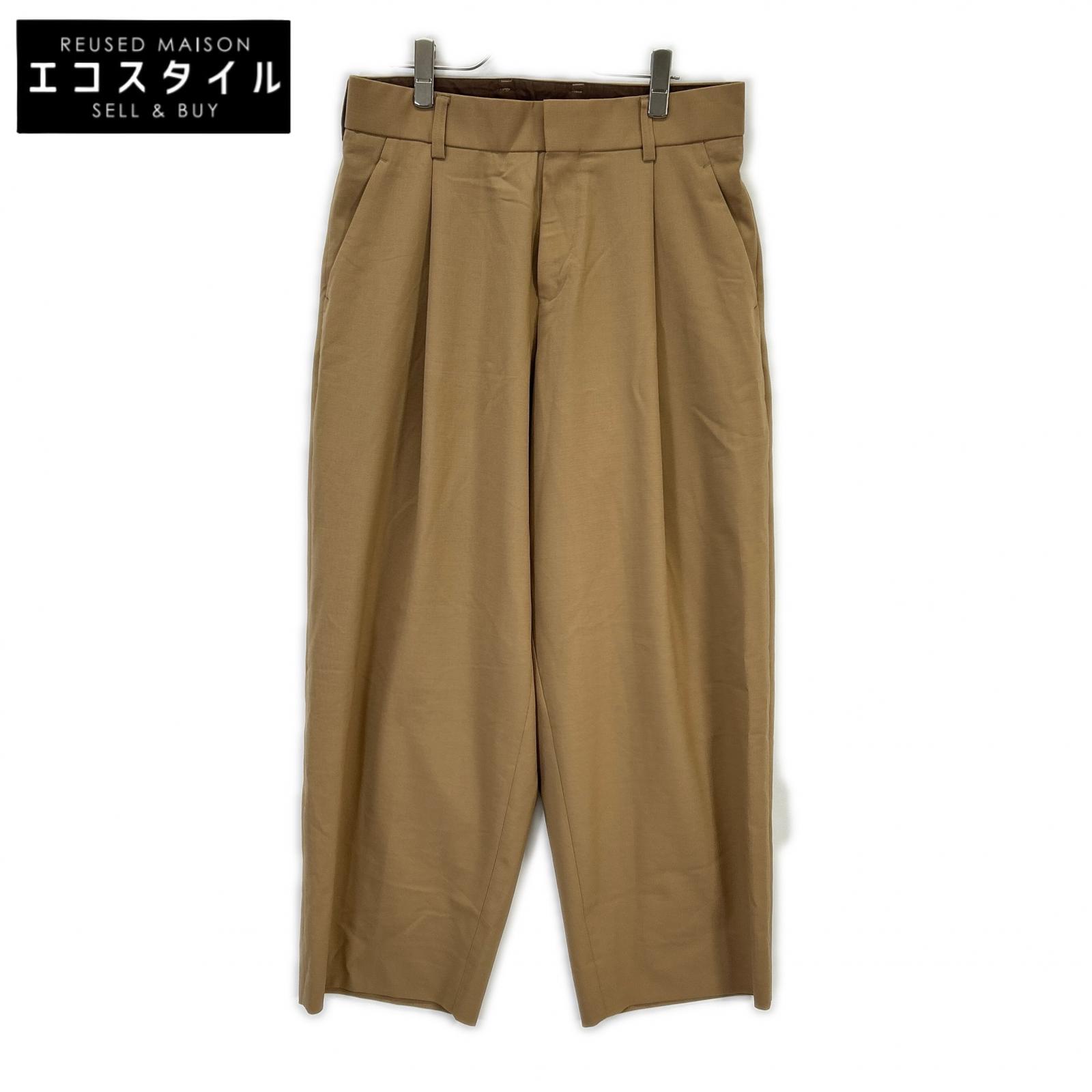 kolor 色合い 24SCM-P12110 24SS ベージュ 羊毛混 ストレッチトロピカルパンツ ボトムス   1 ベージュ メンズ 【中古】