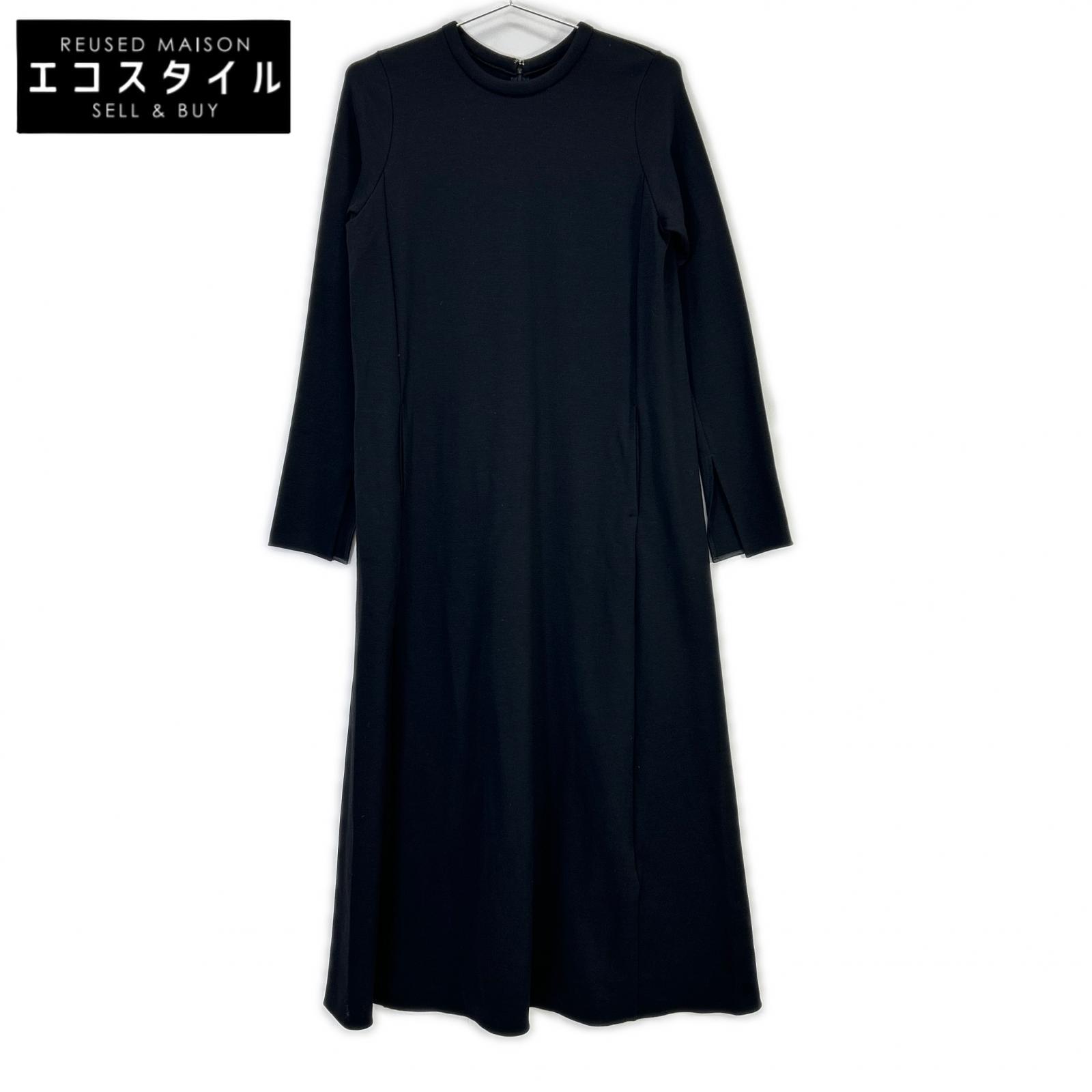 Demi-Luxe BEAMS デミルクスビームス 【×LEE】24AW 黒いこと スーパーシンプルワンピース .M 衣装   36 黒いこと レディース 【中古】
