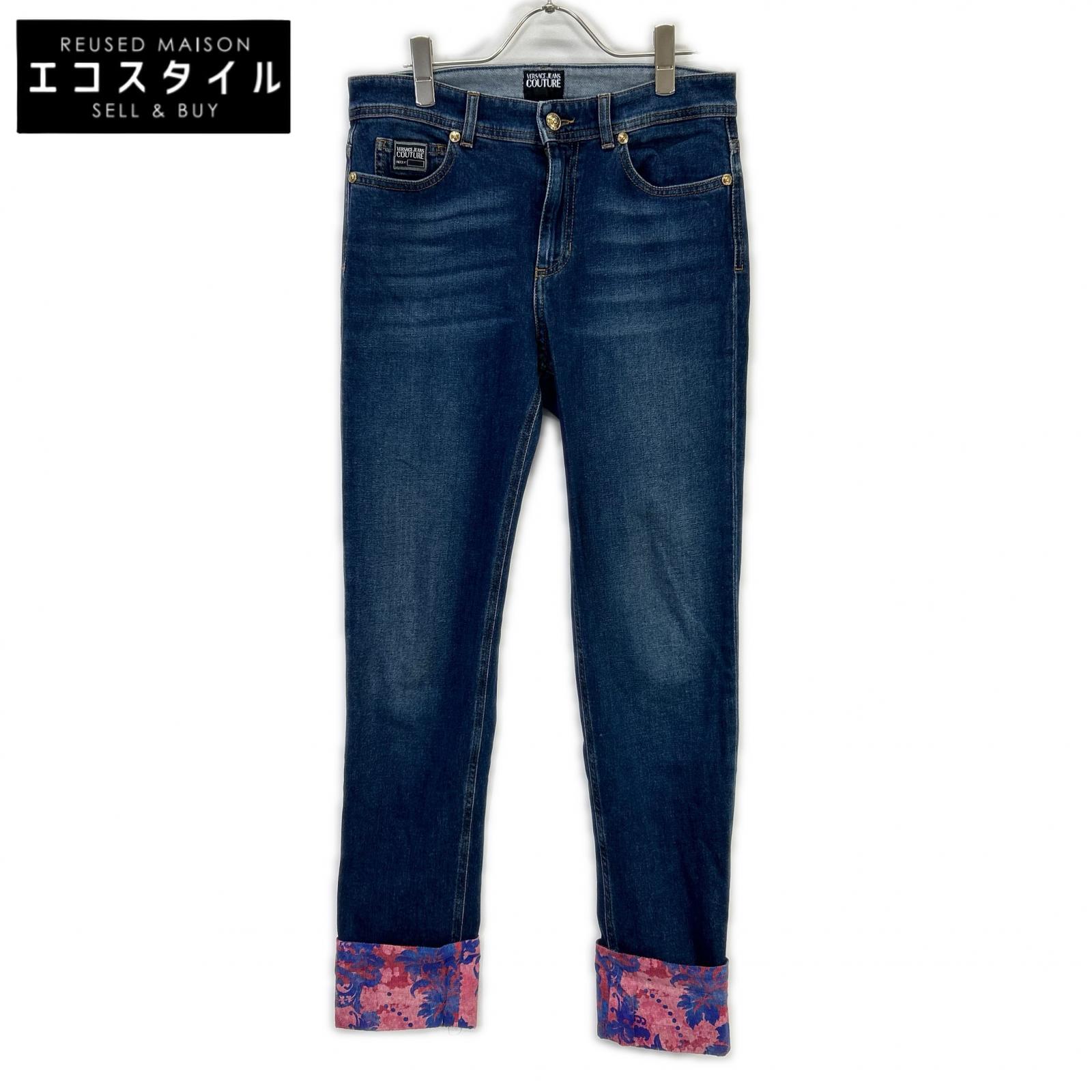Versace Jeans ヴェルサーチジーンズ 73HAB5S5 インディゴ 衣嚢裾ひな型 ジーンズズボン下 ボトムス   インディゴ レディース 【中古】