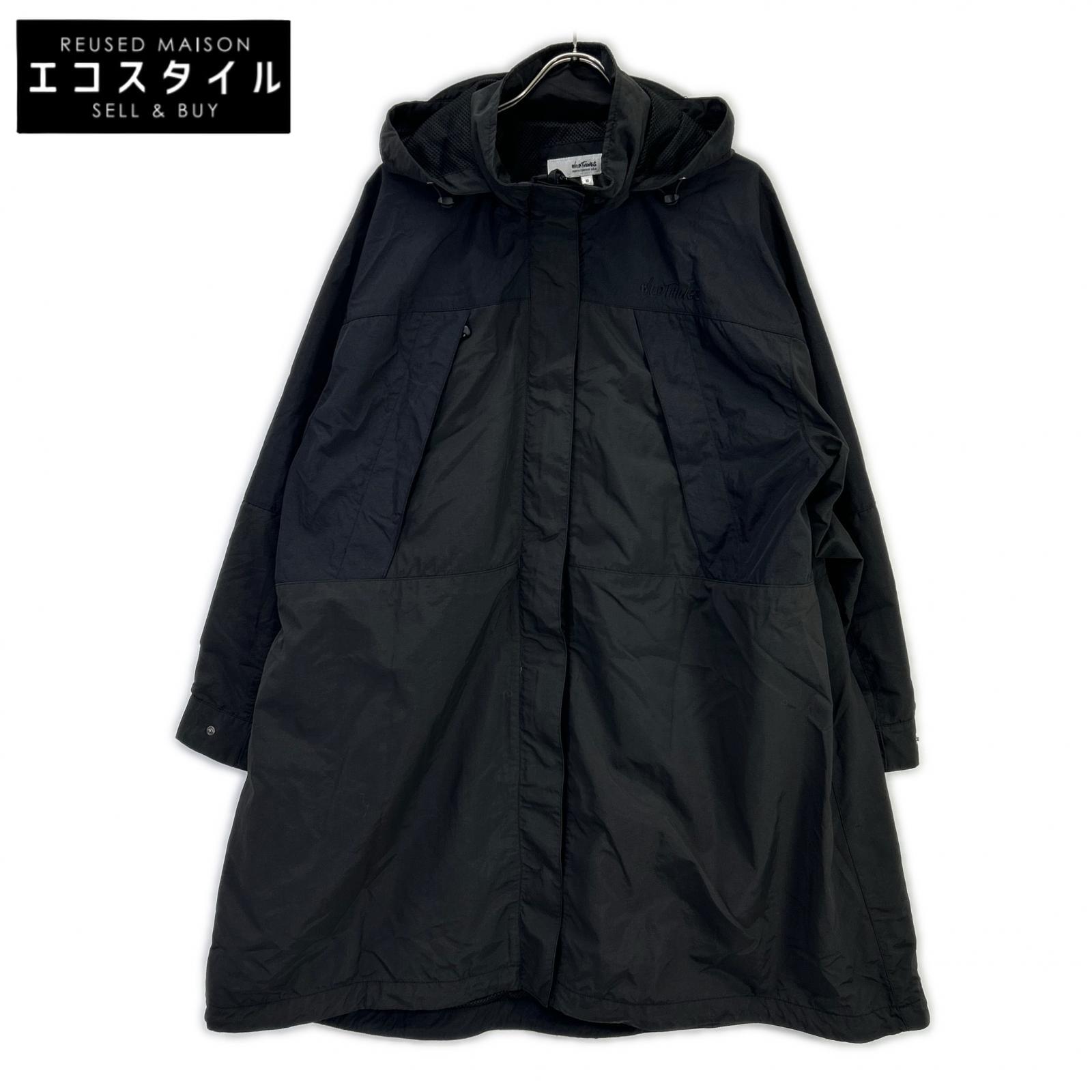 WILD THINGS ワイルドシングス WTL24004AD 黒いこと 撥水 UV取りすてる サプレックス 大層らしい 厚地の外套 厚地の外套   M 黒いこと メンズ 【中古】