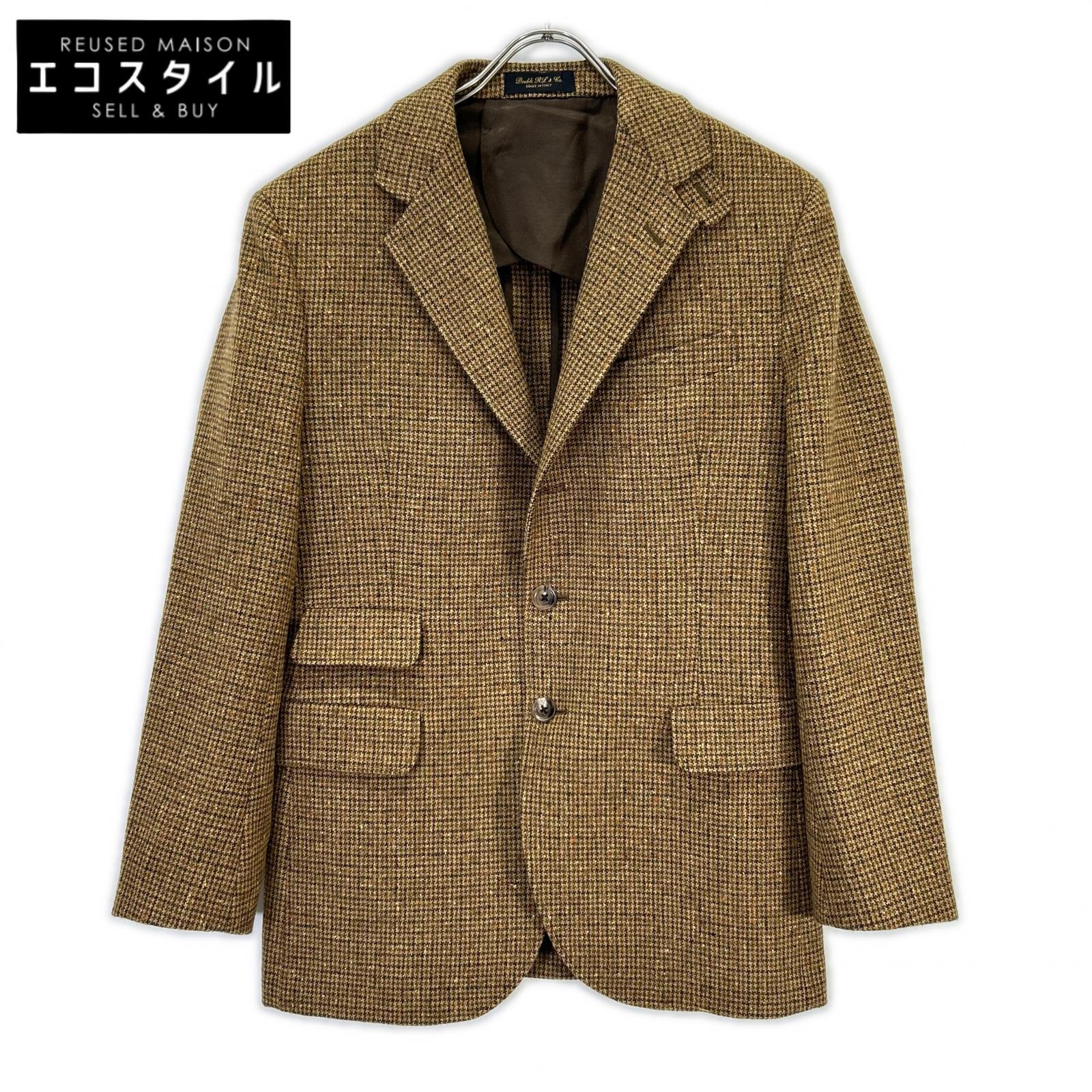 RRL ダブルアールエル 25AW 782974004001 イタリア製 赤銅色 羊毛100 センターベント 照合のしるし柄 3Bスポーツジャケット上衣 上衣   36S 赤銅色 メンズ 【中古】