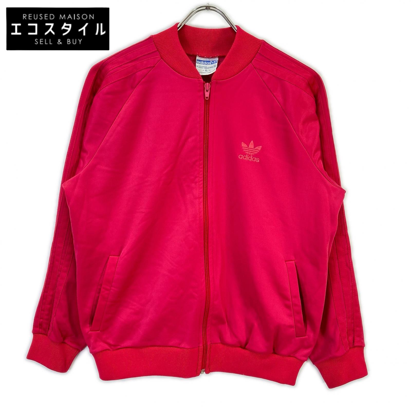adidas アディダス 70\u0027s~80\u0027s サクラ色 USA製 ジップアップブルゾン 上衣   L サクラ色 メンズ 【中古】