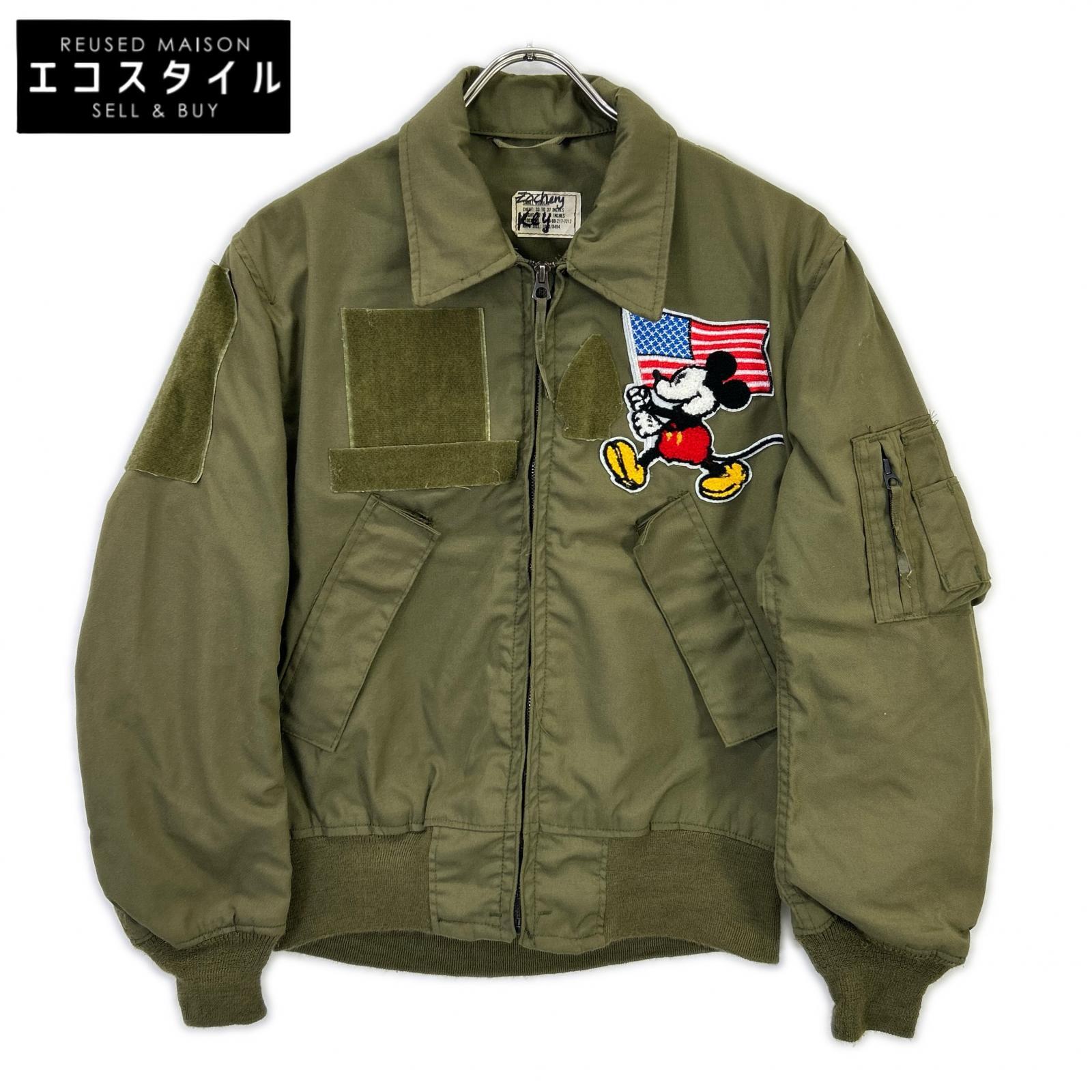 MILITARY ミリタリー カーキ 80年製 パディ継ぎ切れ付 CVC タンカースジャケット 上衣   S/R カーキ メンズ 【中古】
