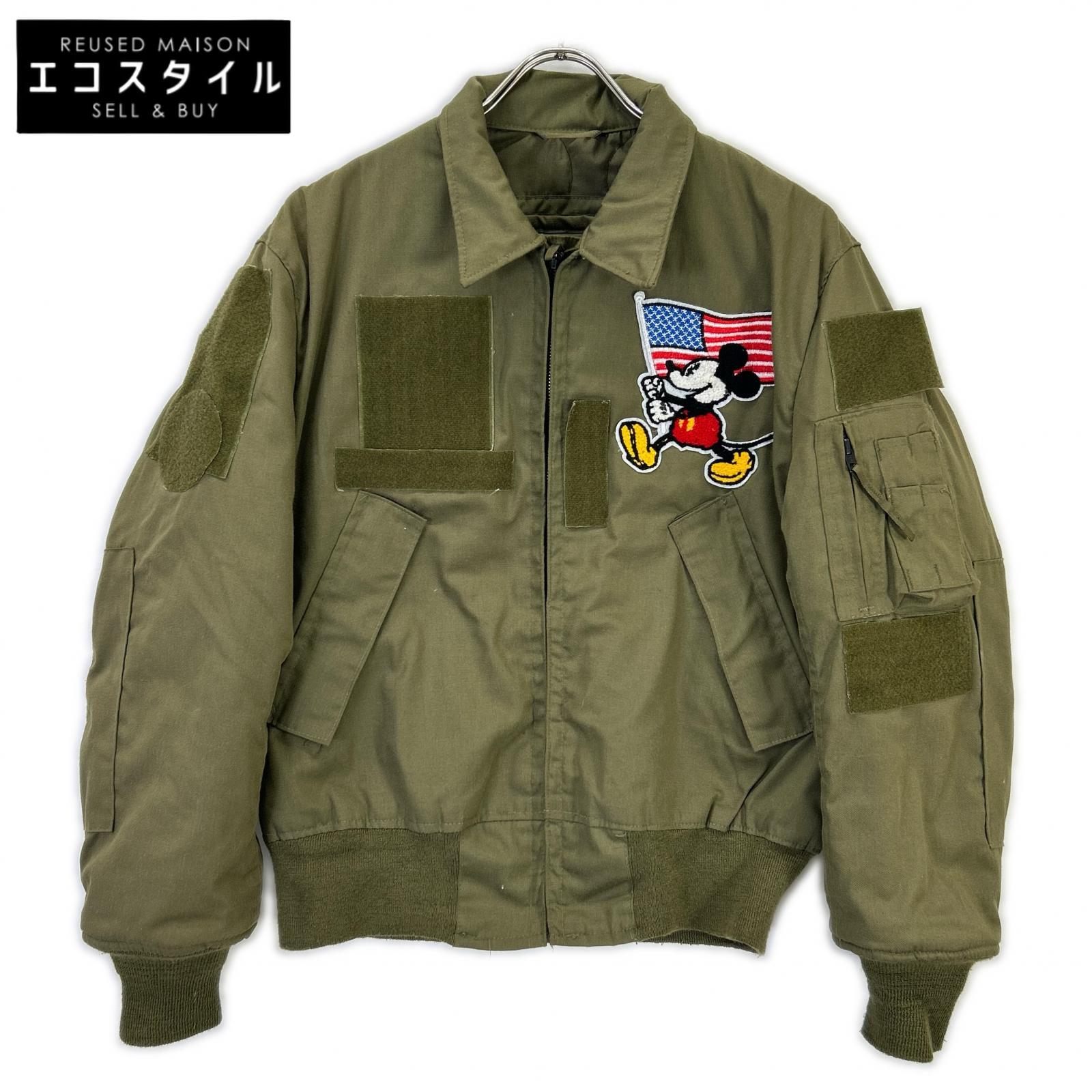 MILITARY ミリタリー カーキ 86年製 信号旗継ぎ切れ付き添い人 CVC タンカースジャケット 上衣   S/R カーキ メンズ 【中古】