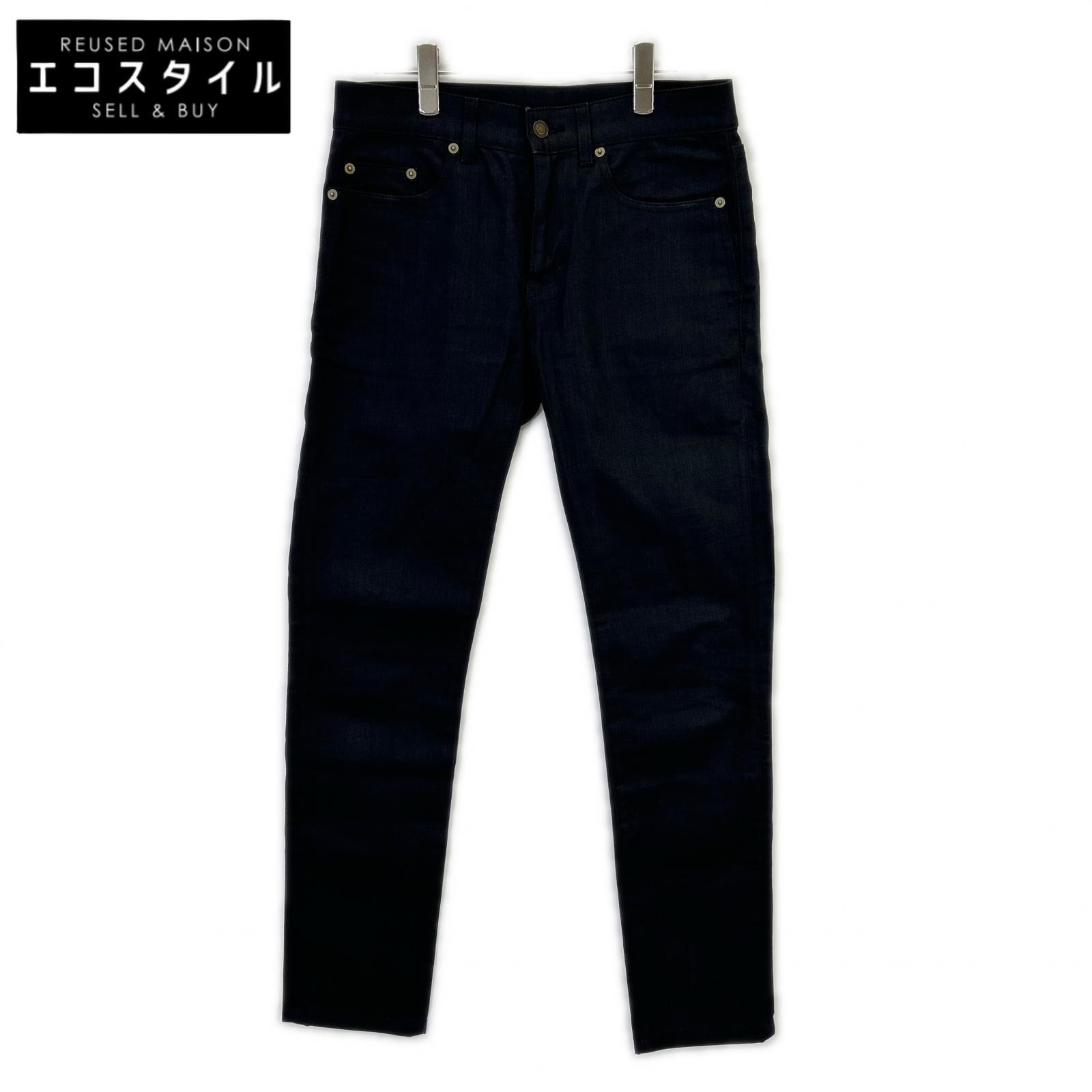 SAINT LAURENT PARIS サンローランパリ 504706 YG869 黒いこと 綿織物 ジーンズズボン下 ボトムス   29 黒いこと メンズ 【中古】