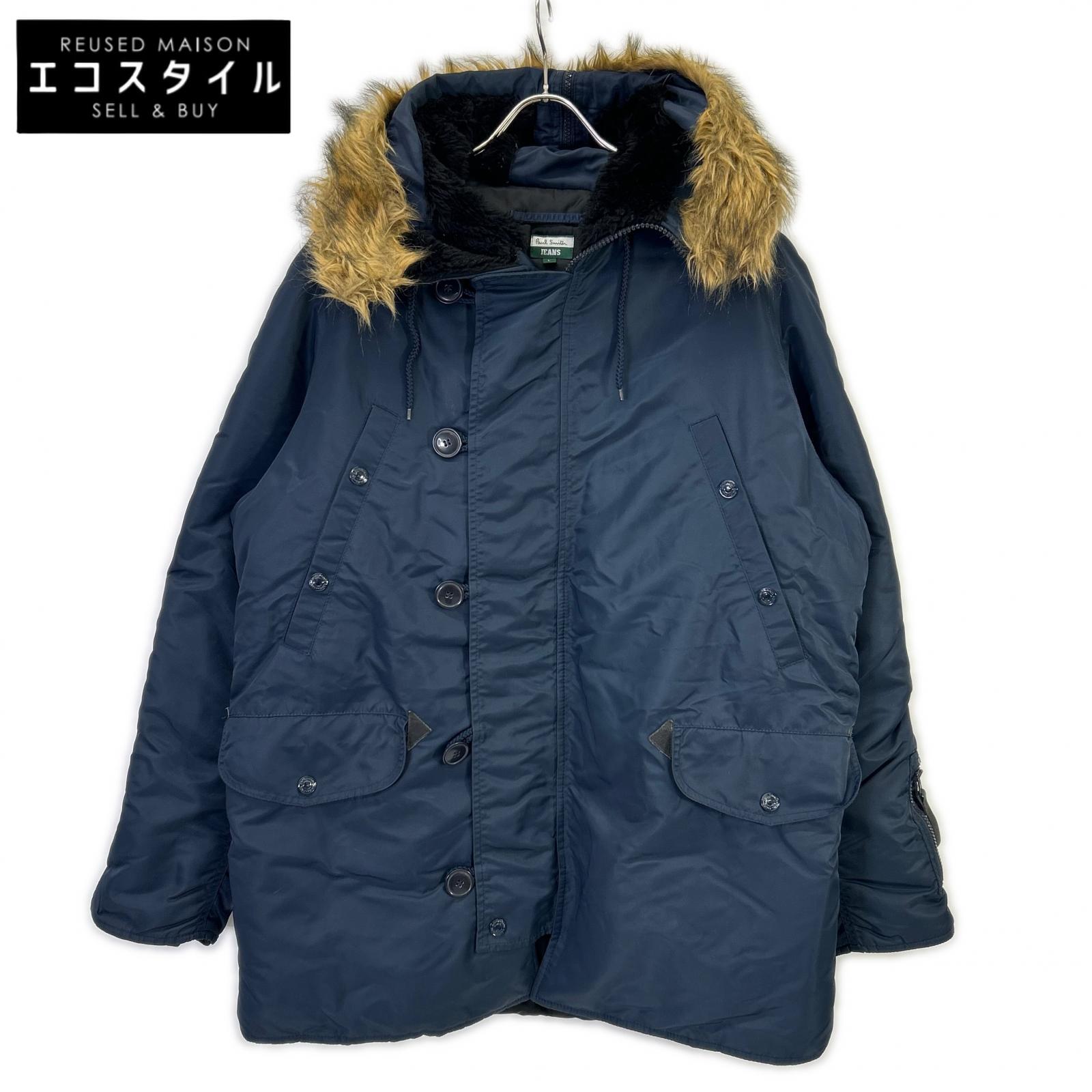 PaulSmithJEANS ポールスミスジーンズ 米国海軍 ナイロン N-3B モッズコート 厚地の外套   L 米国海軍 メンズ 【中古】