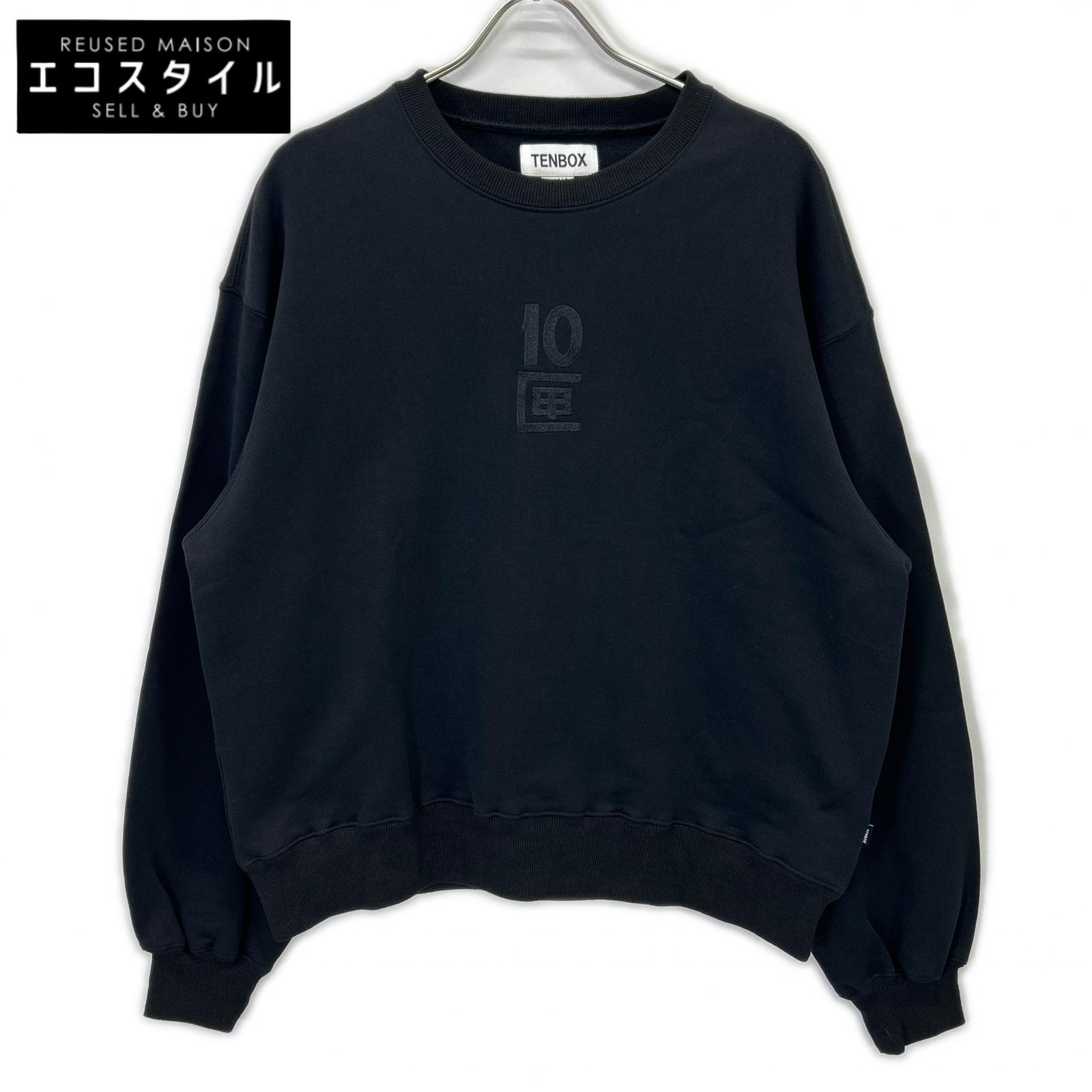 10匣 TENBOX 刺しゅう流汗 トップス   S 黒いこと メンズ 【中古】