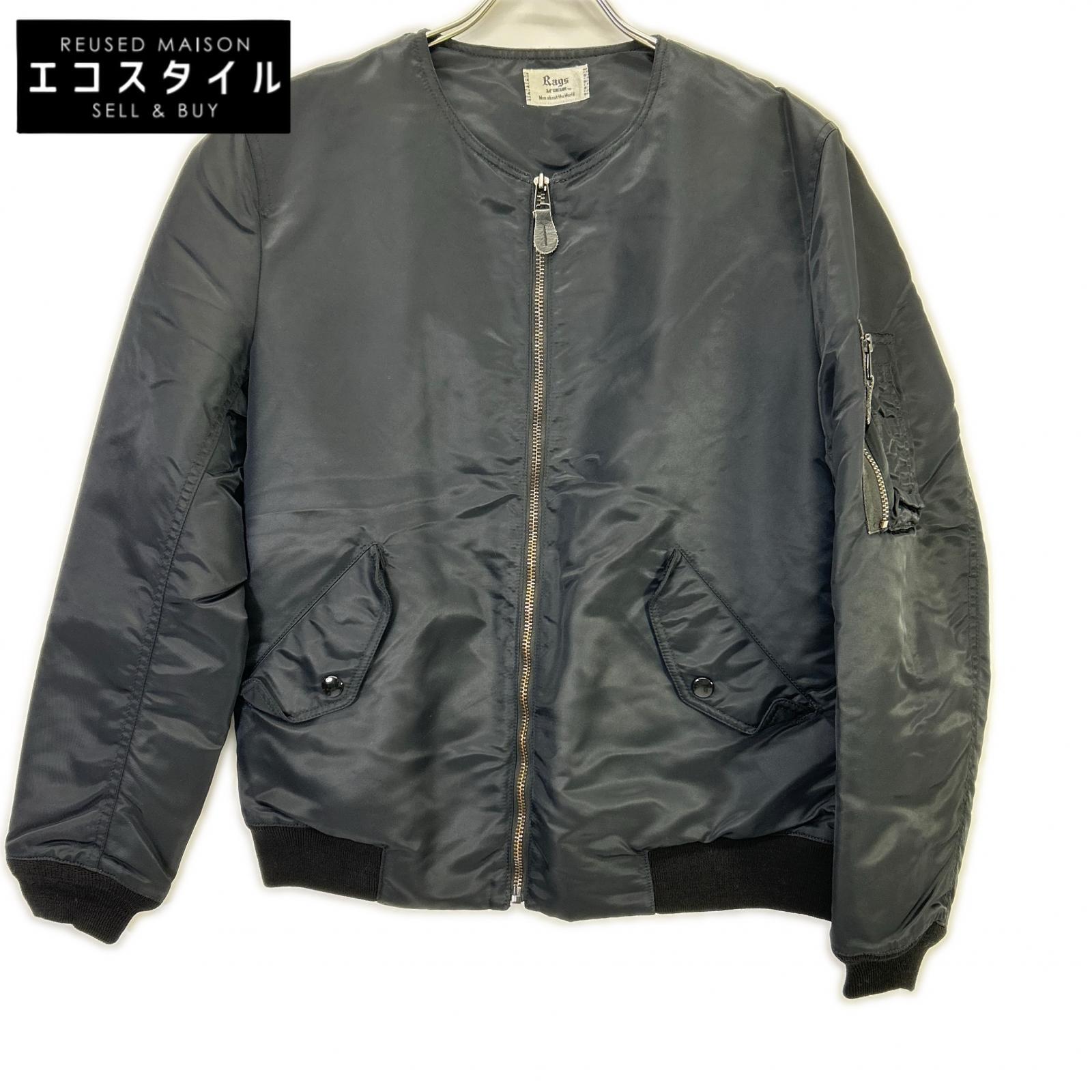 RagsMcGREGOR ラグスマックレガー 黒いこと 21136101 否色つやMA-1 上衣   S 黒いこと メンズ 【中古】