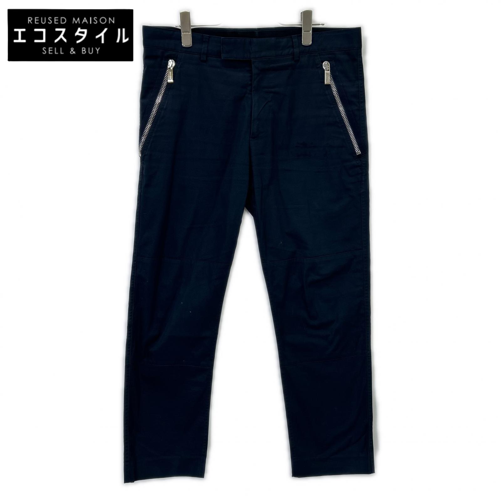 Dior HOMME ディオールオム 763C187E3866 黒いこと クロップドパンツ ボトムス   48 米国海軍 メンズ 【中古】