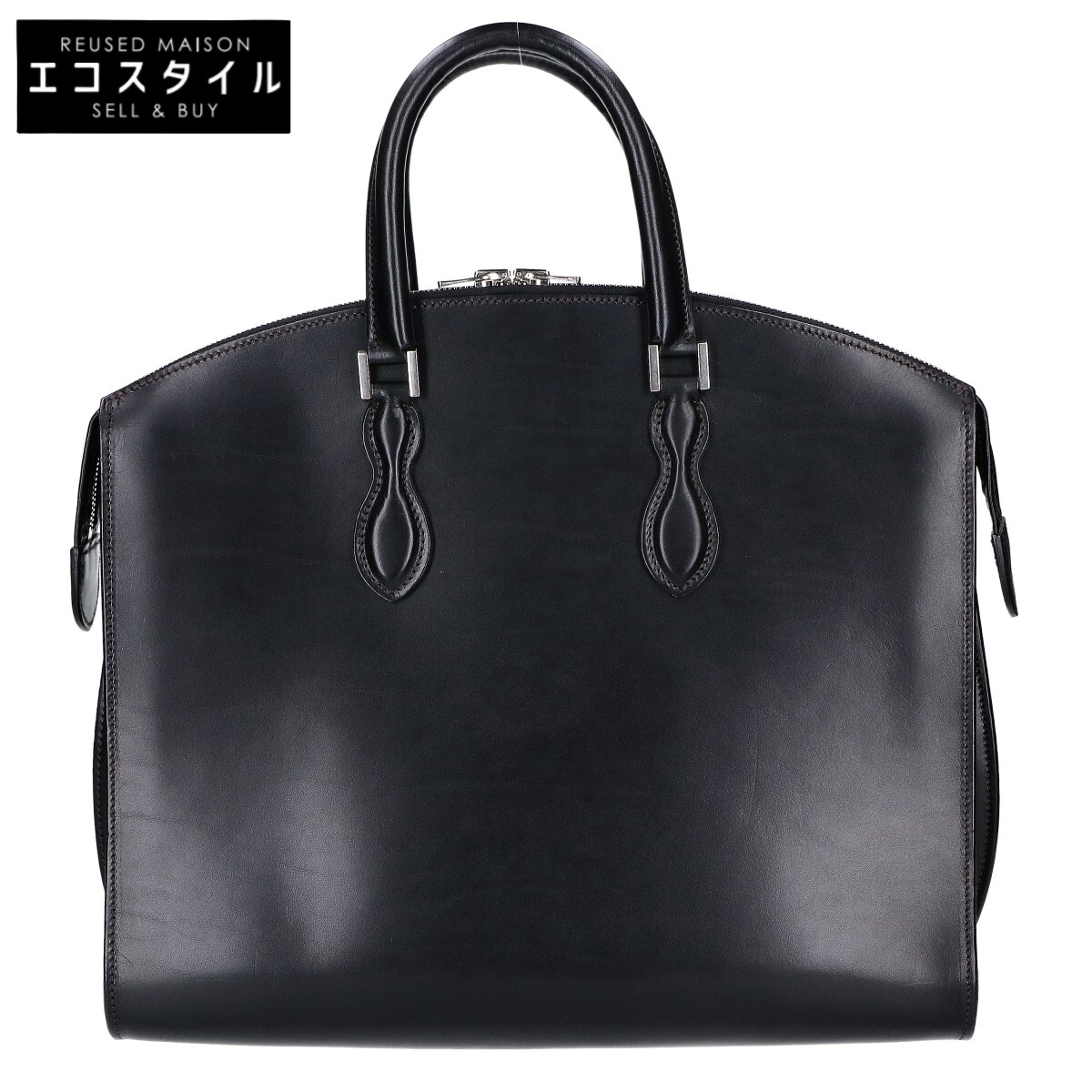 WILDSWANS ワイルドスワンズ CIRCULO/サーキュロ 黒いこと イングリッシュブライドル×一風変わった綿織物 ブリーフ容れもの 商行為御徒面子 ブリーフ容れもの   - 黒いこと メンズ 【中古】