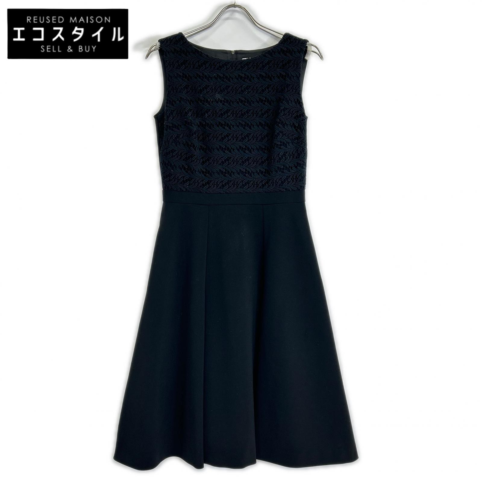 FOXEY NEW YORK フォクシーニューヨーク 黒いこと 37570 Dress Freesia ノースリーブ  衣装 衣装   38 黒いこと レディース 【中古】