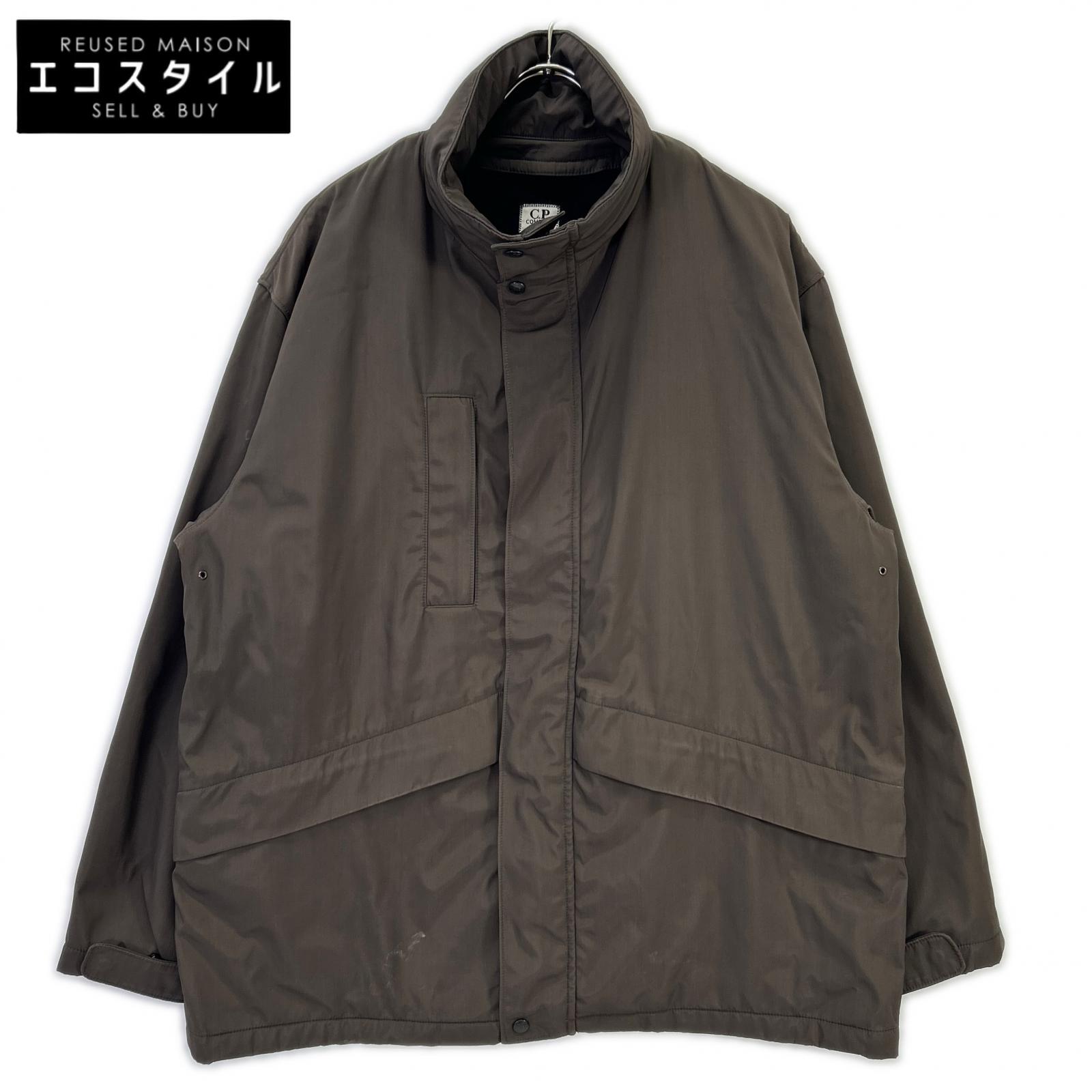 C.P.COMPANY シーピーカンパニー 96AW 25184460 赤銅色 ナイロン混 フリースライナー スタンドカラージップジャケット 上衣   48 赤銅色 メンズ 【中古】