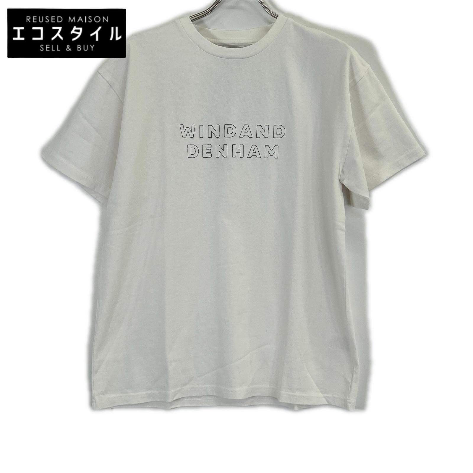 WIND AND SEA ウィンダンシ― ×DENHAM WDS-C-DHM25-Q4-05 白いこと 綿織物 WINDENHAM SS T-SHIRT トップス   S 白いこと メンズ 【中古】