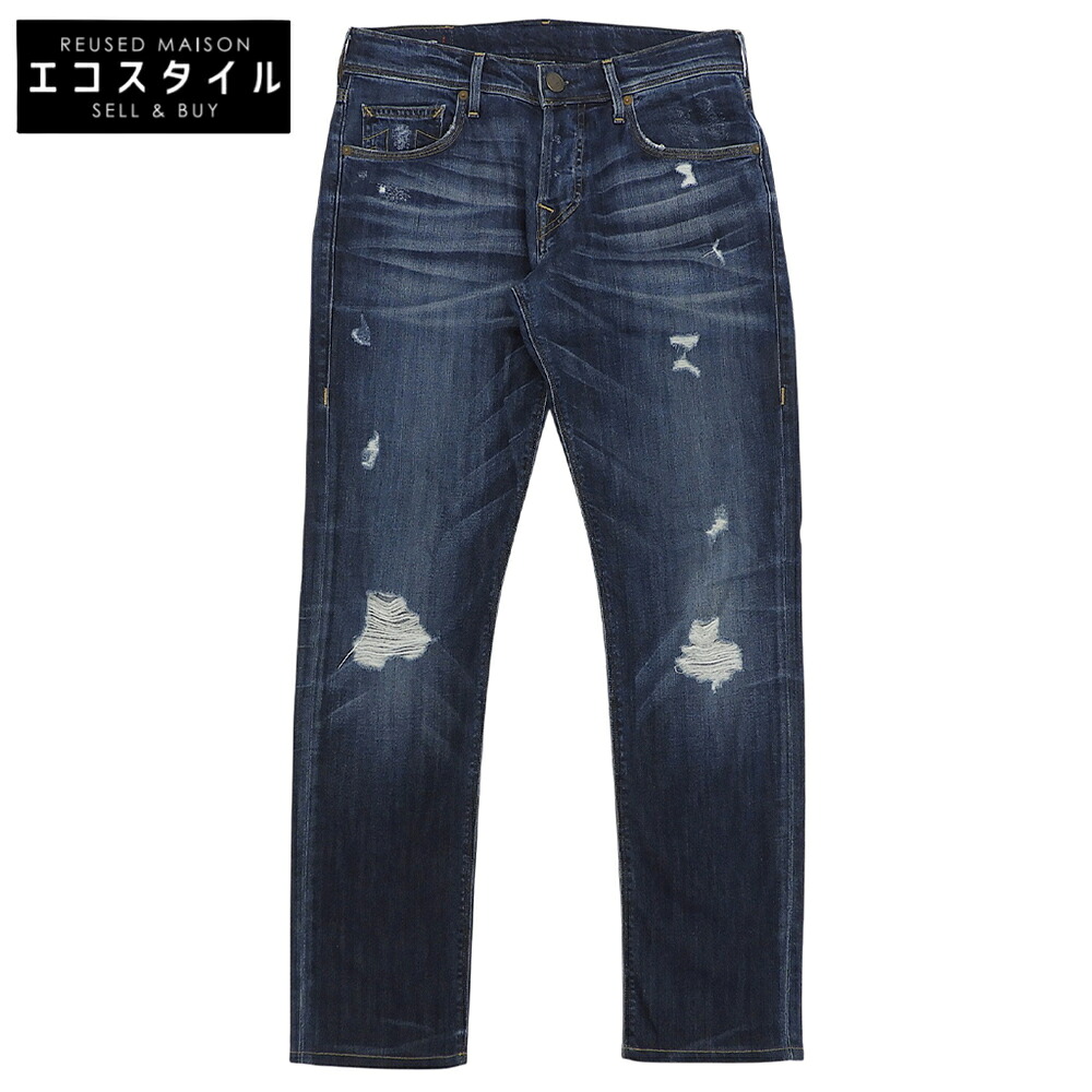 TRUE RELIGION トゥルーレリジョン 美品 GENO ダメージデニムパンツ ボトムス メンズ インディゴ 29 ボトムス   29 インディゴ メンズ 【中古】