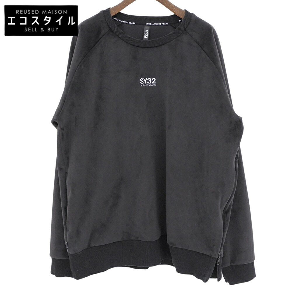 SY32 by SWEET YEARS エスワイサーティトゥーバイスウィートイヤーズ 美品 ロングプルオーバー トップス メンズ 黒いこと XL 15520-1 トップス   XL 黒いこと メンズ 【中古】