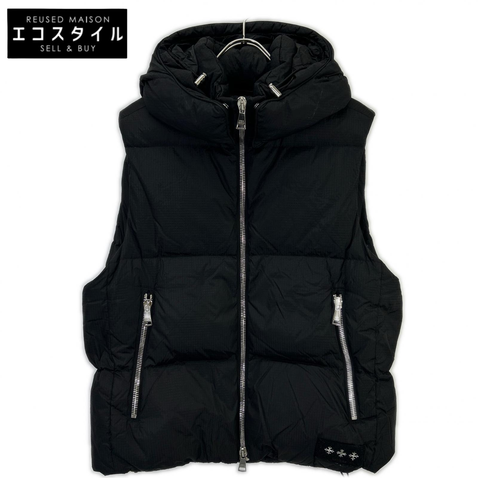 TATRAS タトラス MTAT21A4782-D MELKO 黒いこと フーデッドダウンベスト 大きさ2 より良い   02 メンズ 【中古】