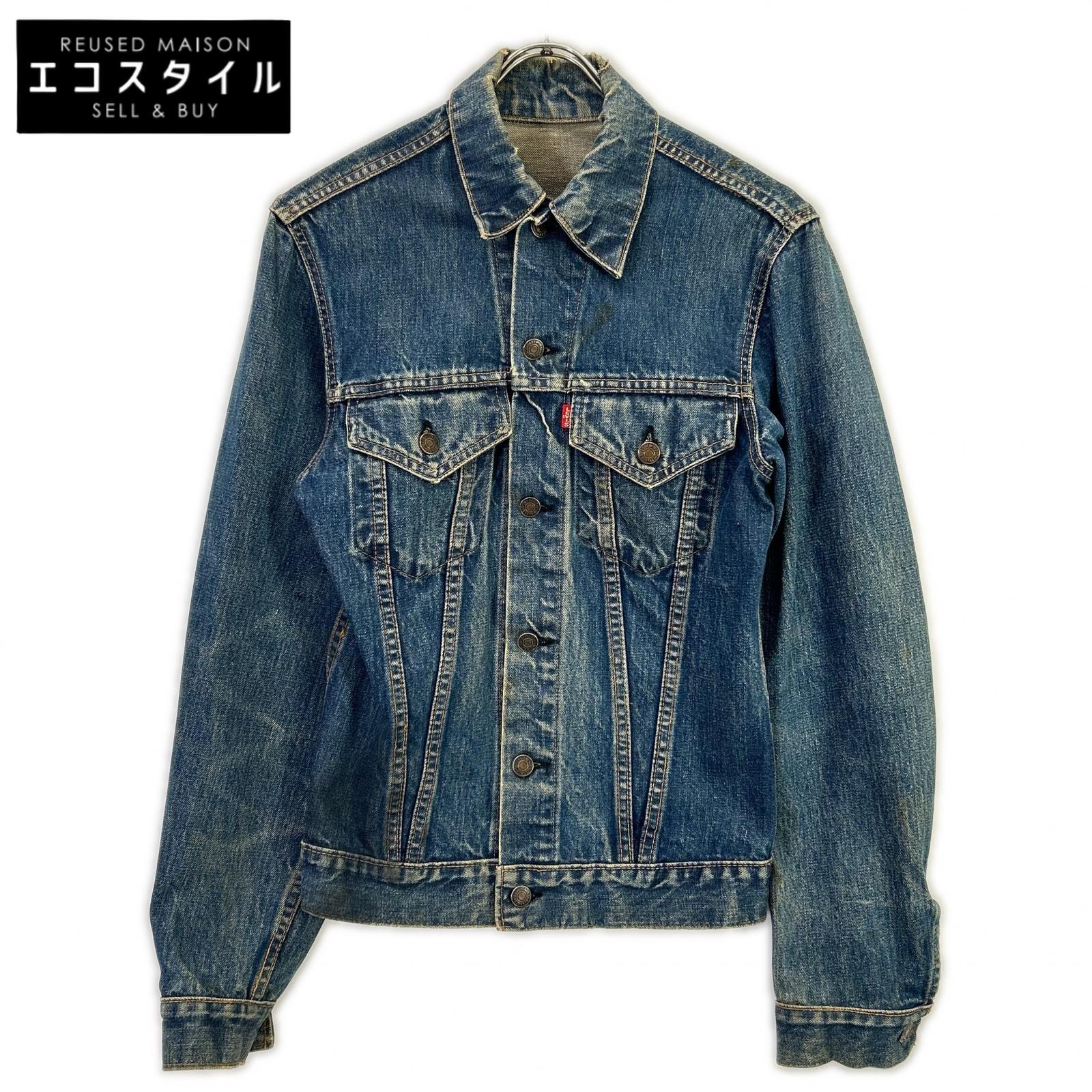 LEVI‘S リーヴァイズジーンズ 60s ビックE 首尾一貫したV ヴィンテージ 70505 ジーンズ上衣 上衣   インディゴ メンズ 【中古】 メンズファッション-コート・ジャケット