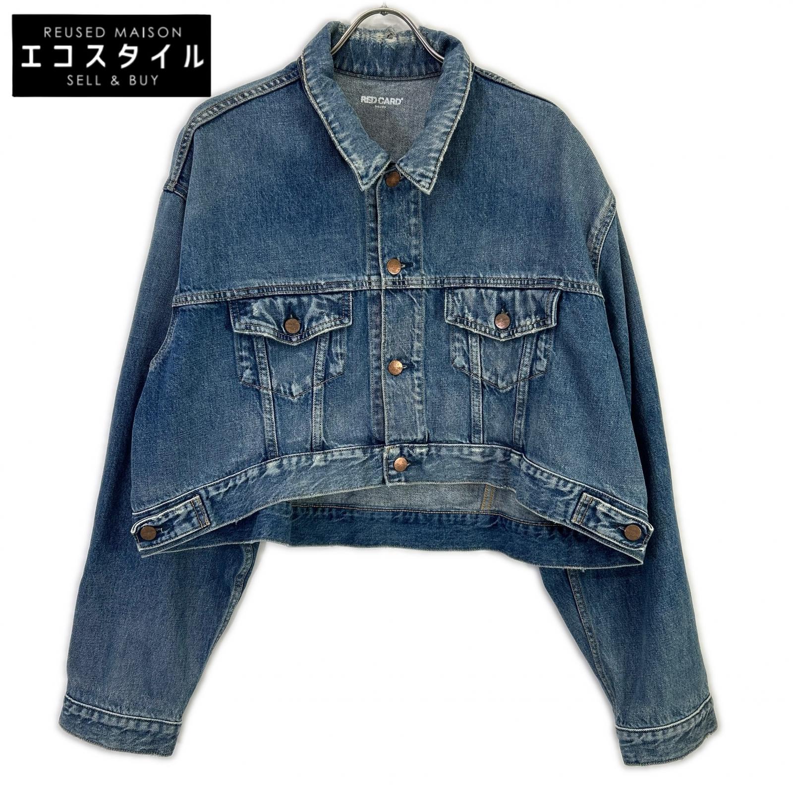 RED CARD レッドカード × L\u0027appartement 青碧 不都合工業ジーンズ上衣 上衣   F 青碧 レディース 【中古】
