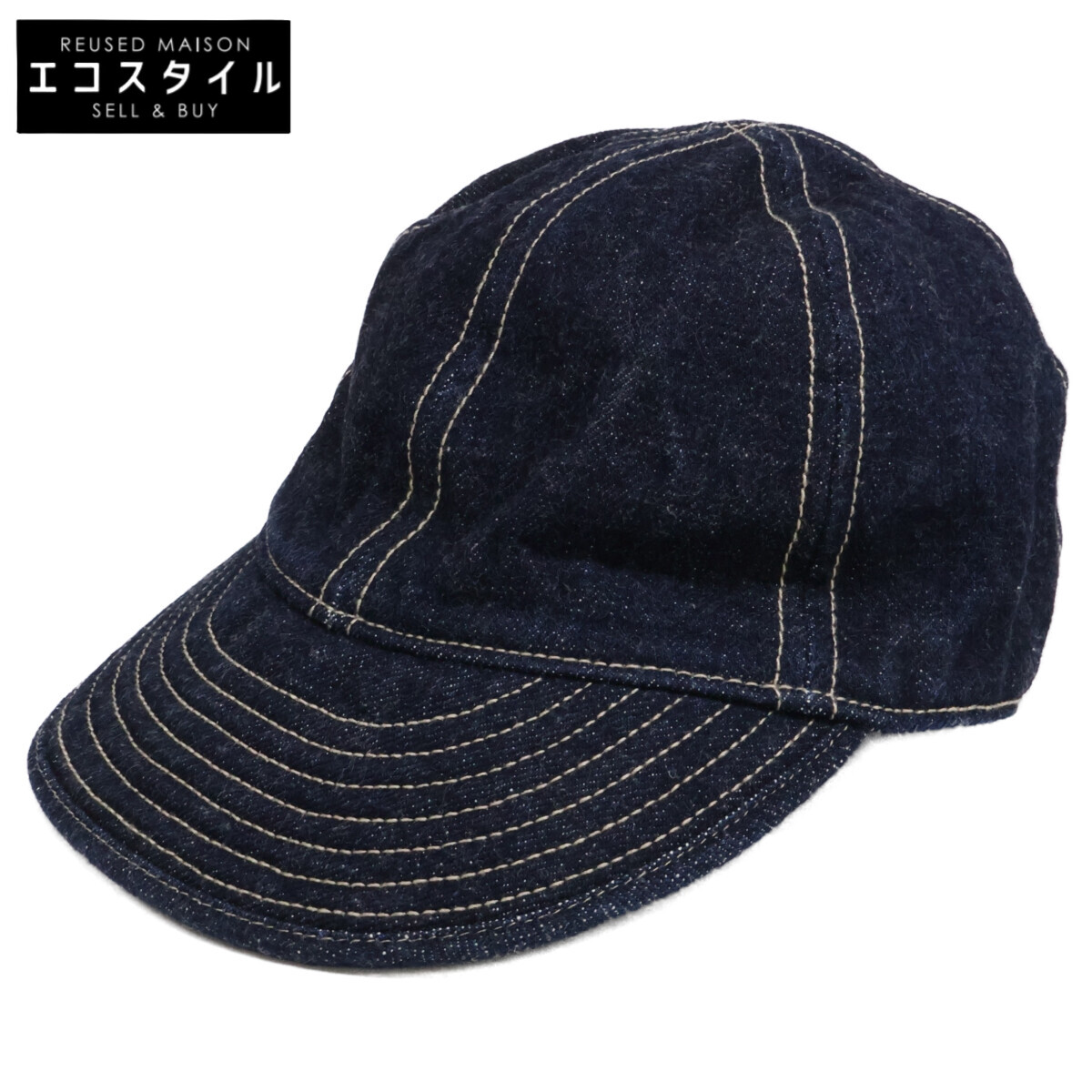 RRL ダブルアールエル ジーンズ 客あしらい 旗がしら 鳥打ち帽   M インディゴ メンズ 【中古】