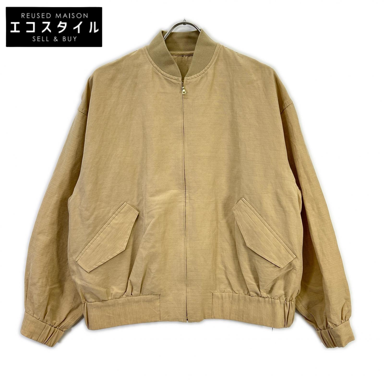 martinique マルティニーク ベージュ A0326FJM434 リネン混 MA-1手合い 上衣 上衣   なし ベージュ レディース 【中古】