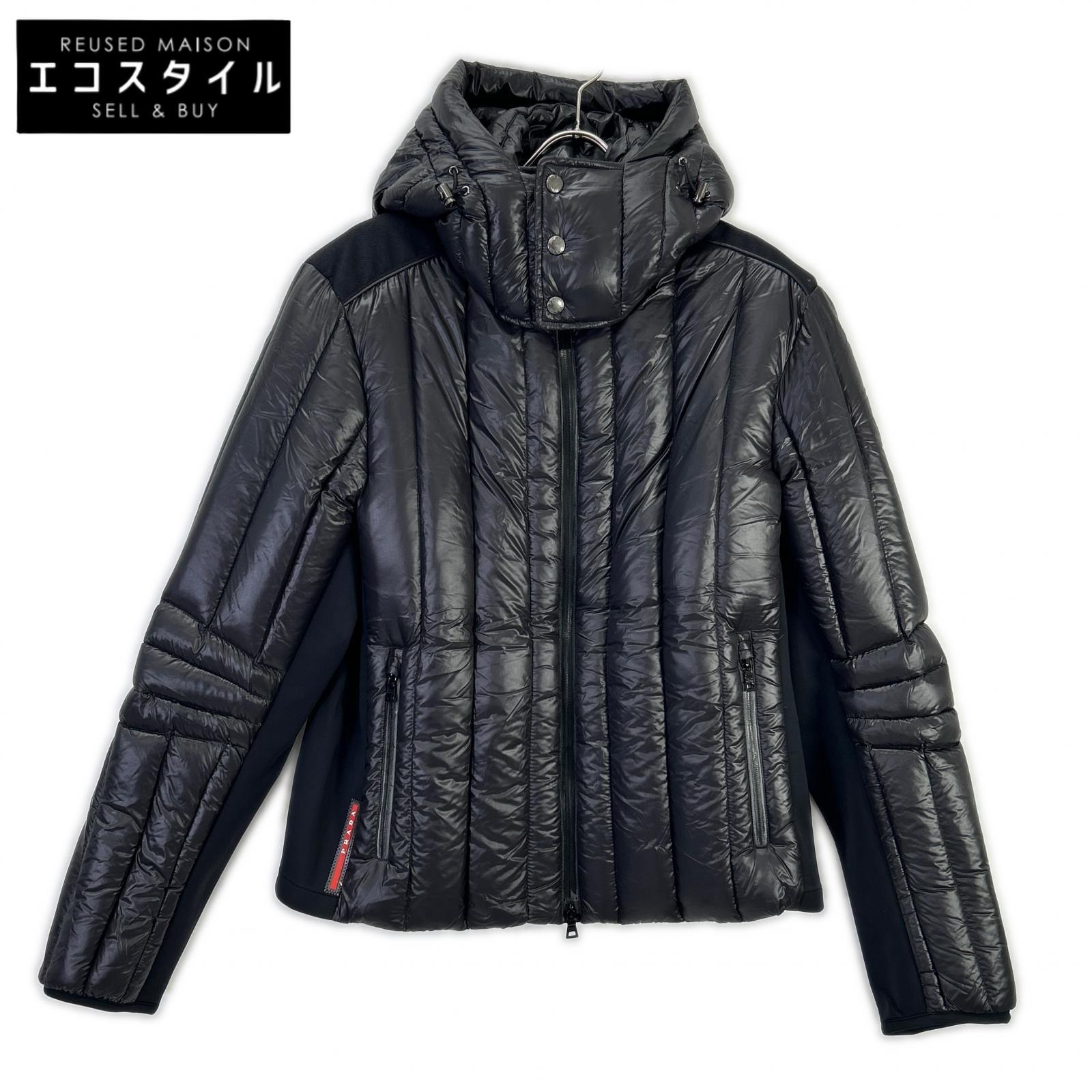 PRADA SPORT プラダスポーツ SGH580 黒いこと ナイロン うつり変わり落ち込む上衣 上衣   52 黒いこと メンズ 【中古】