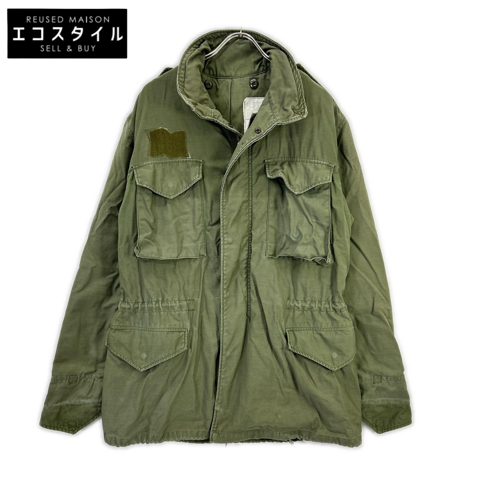 MILITARY ミリタリー カーキ 81年製 M-65 SCOVILLジップ 3rd活動の領域上衣 上衣   M/L カーキ メンズ 【中古】