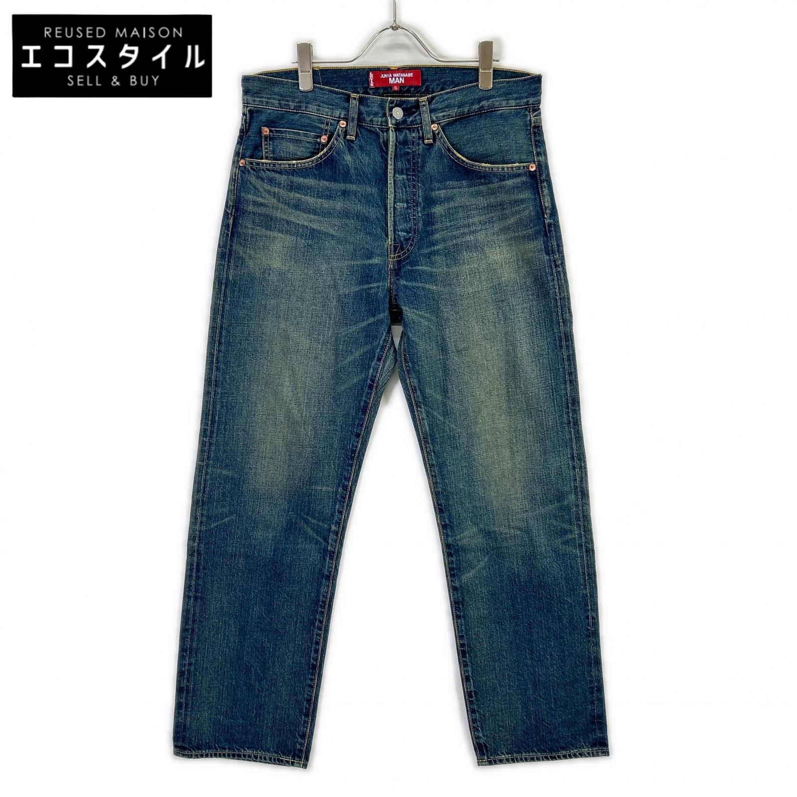 JUNYA WATANABE MAN ジュンヤワタナベマン W名まえ AD2025 WP-P216 ジーンズズボン下 ボトムス   S 青碧 メンズ 【中古】