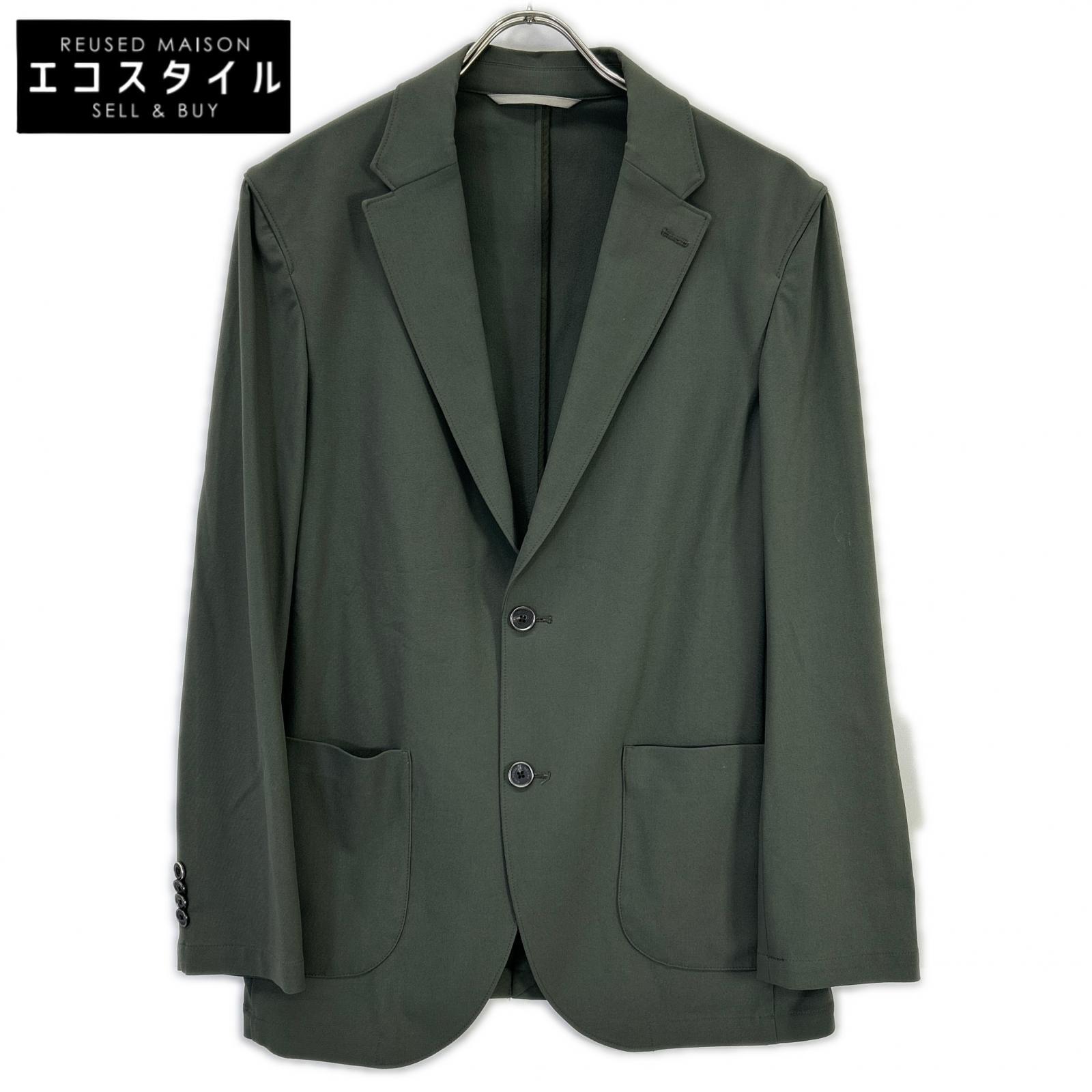 AOURE アウール AMFJ241013 カーキ MALPENSA JACKET 2Bシングルテーラードジャケット 上衣   M カーキ メンズ 【中古】
