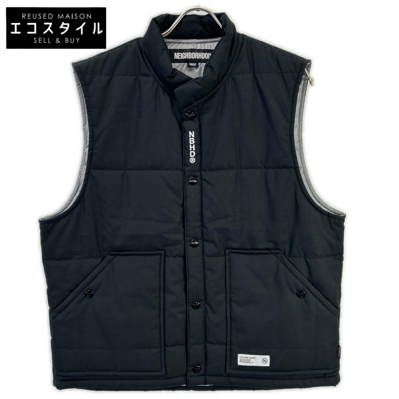 NEIGHBORHOOD ネイバーフッド 242TSNH-JKM10 24AW ブラック PADDED TRACKER VEST パテッド ベスト M ブラック メンズ 【中古】|ブランドリユース エコスタイル