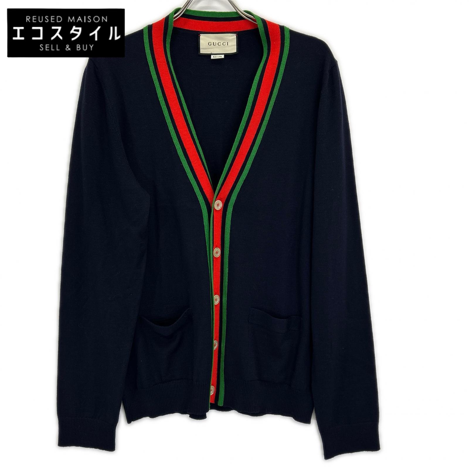 GUCCI グッチ 576806 米国海軍 羊毛ジレー トップス   L 米国海軍 メンズ 【中古】