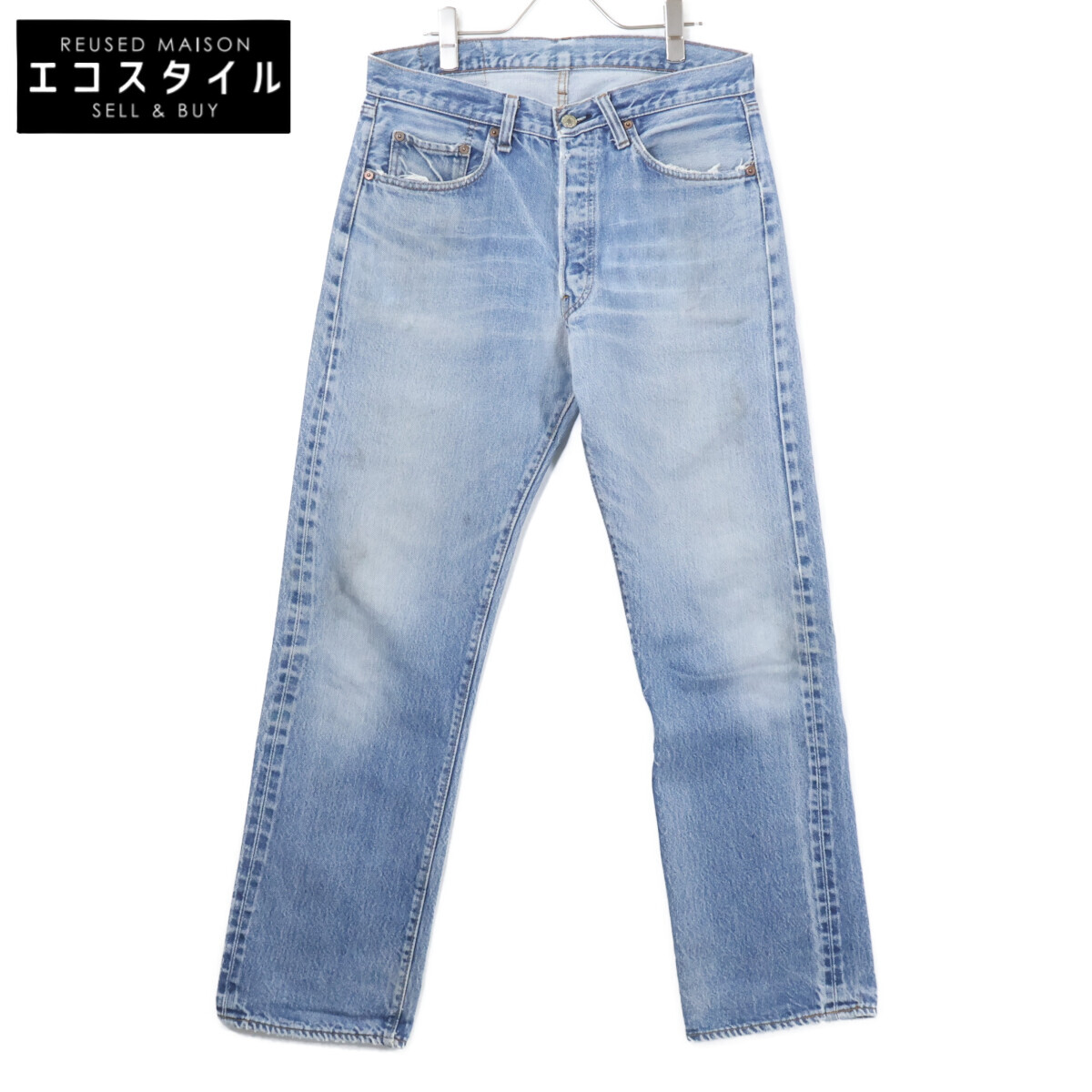 LEVI‘S リーヴァイズジーンズ 501 66後期 名取り草裏目じるし6 チェーン店編み目 スモールe 名取り草飛球 ジーンズズボン下 ボトムス   34 青色 メンズ 【中古】