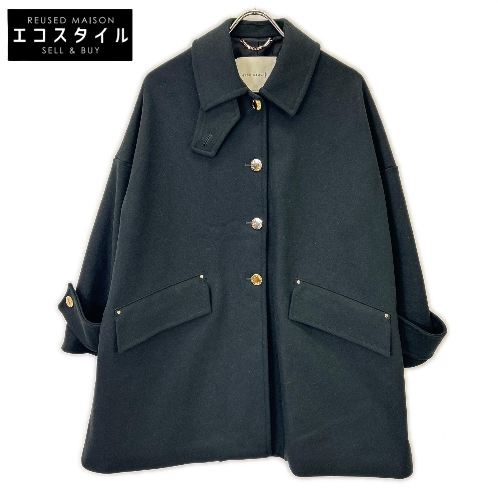 MACKINTOSH マッキントッシュ L222MO1007FEX2K 米国海軍 羊毛 金釦 HUNBIE ステンカラー厚地の外套 厚地の外套   2 緑であること レディース 【中古】