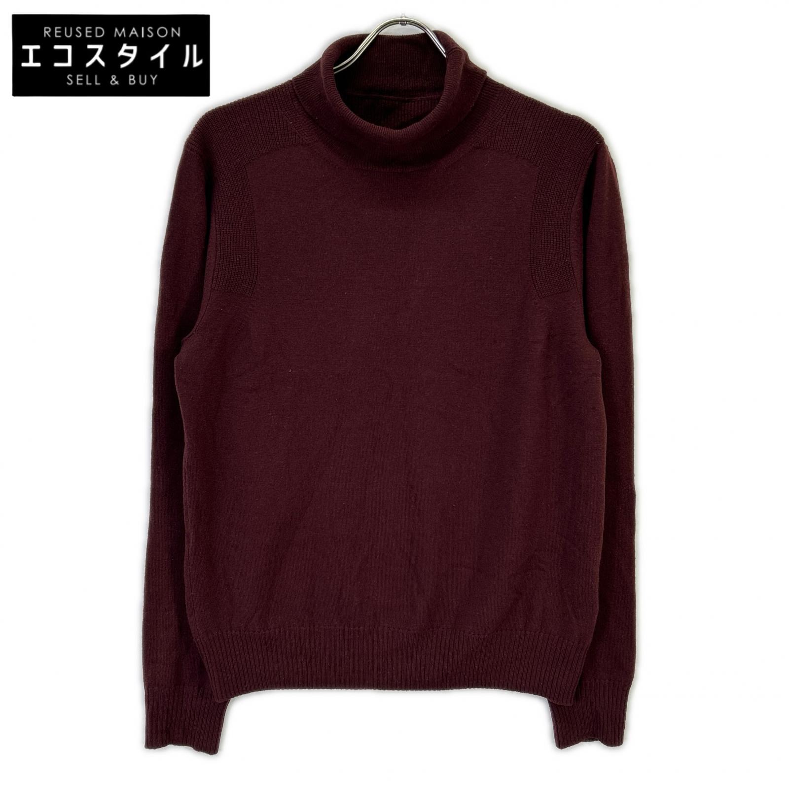 Maison margiela メゾンマルジェラ 17年製 S50HA0740 赤いこと タートルニットトップス トップス   S ボルドーワイン メンズ 【中古】