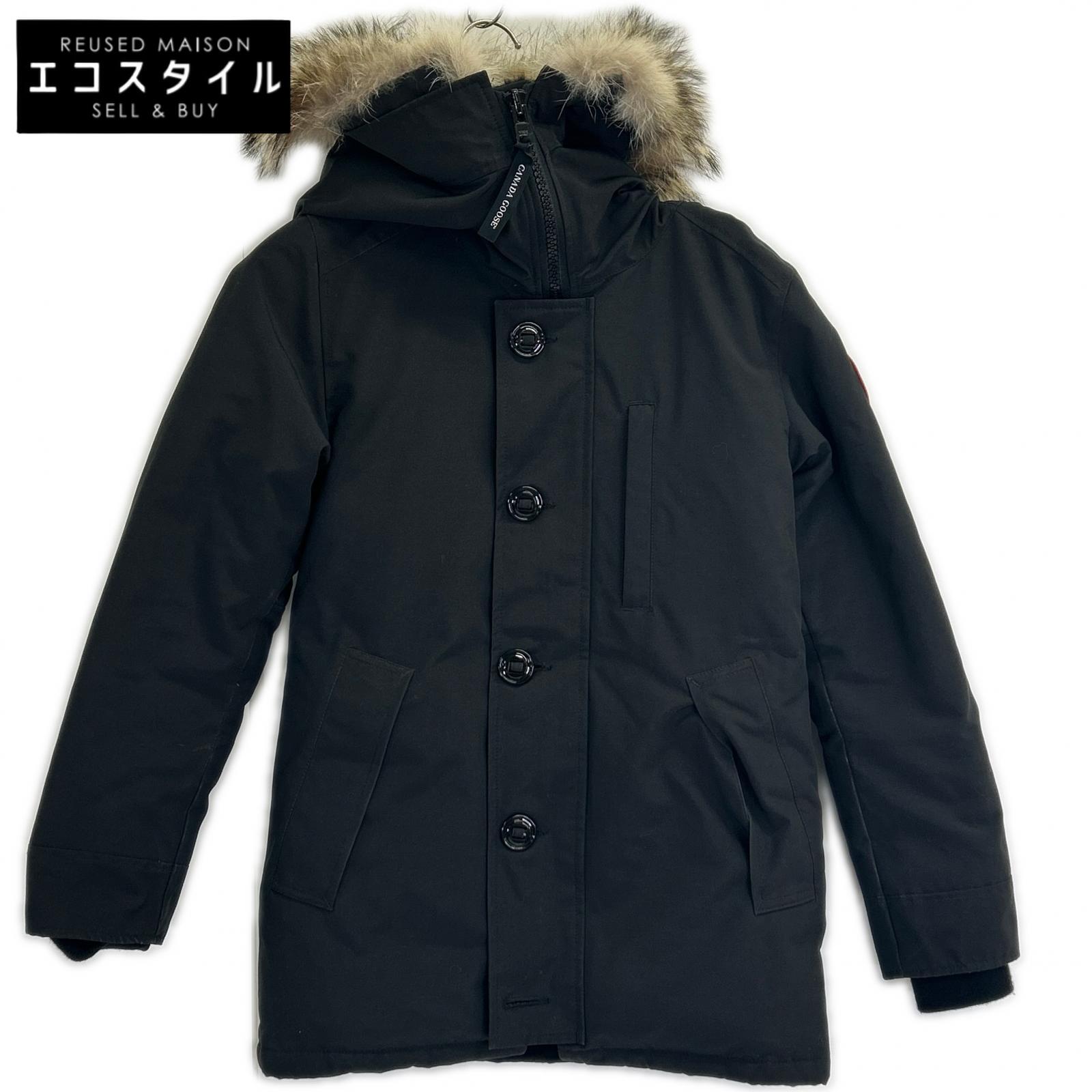 CANADA GOOSE カナダグース 【国内正規（株）サザビーリーグ】3438JM Jasper Parka ジャスパー パーカ ダウンジャケット 2XS/2TP ブラック メンズ 【中古】｜ブランドリユース エコスタイル